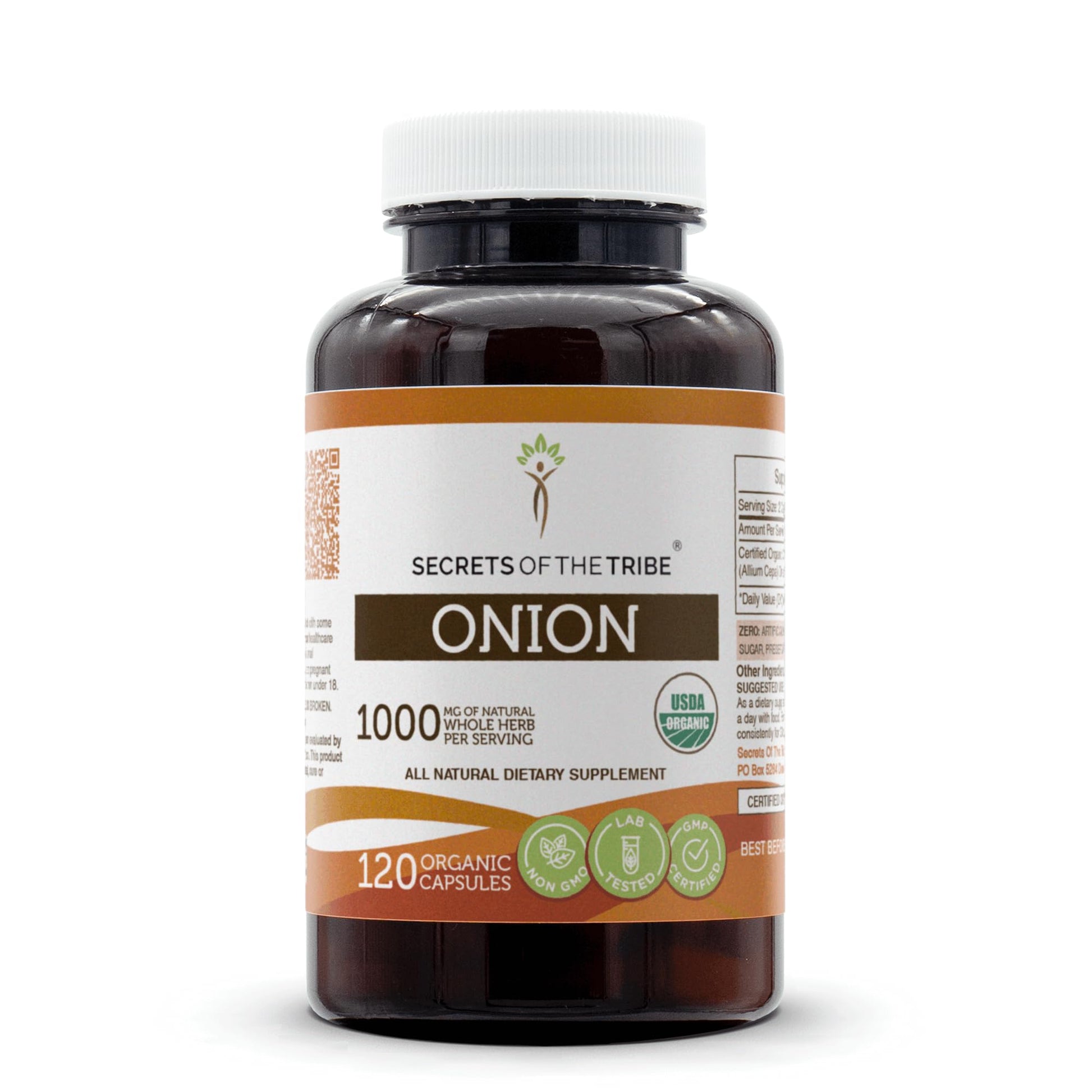 Secrets of the Tribe Onion USDA Organic Capsules 120 Count