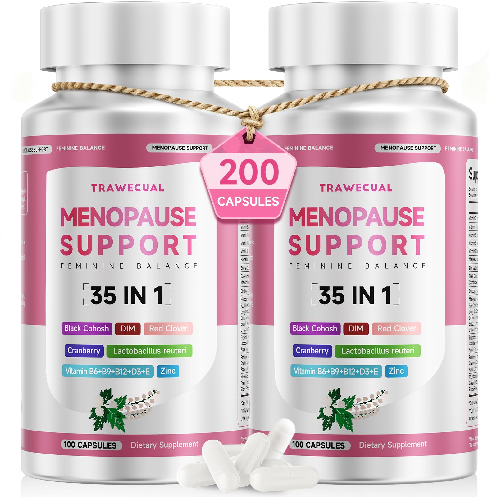 Trawecual Menopause Supplements For Women 200 Capsules