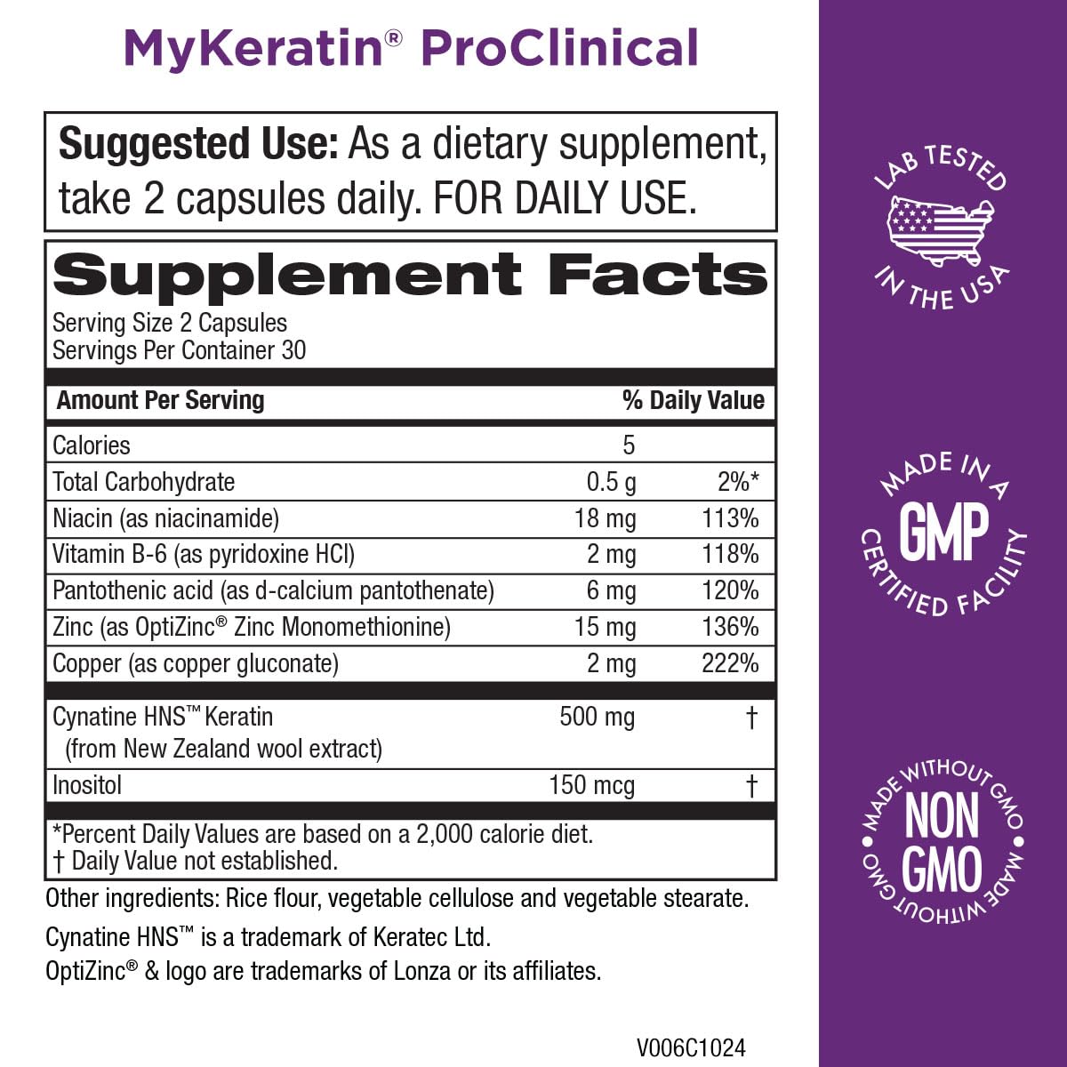 Purity Products MyBiotin ProClinical + MyKeratin Advanced Hair Therapy Capsule, 2-Piece Set