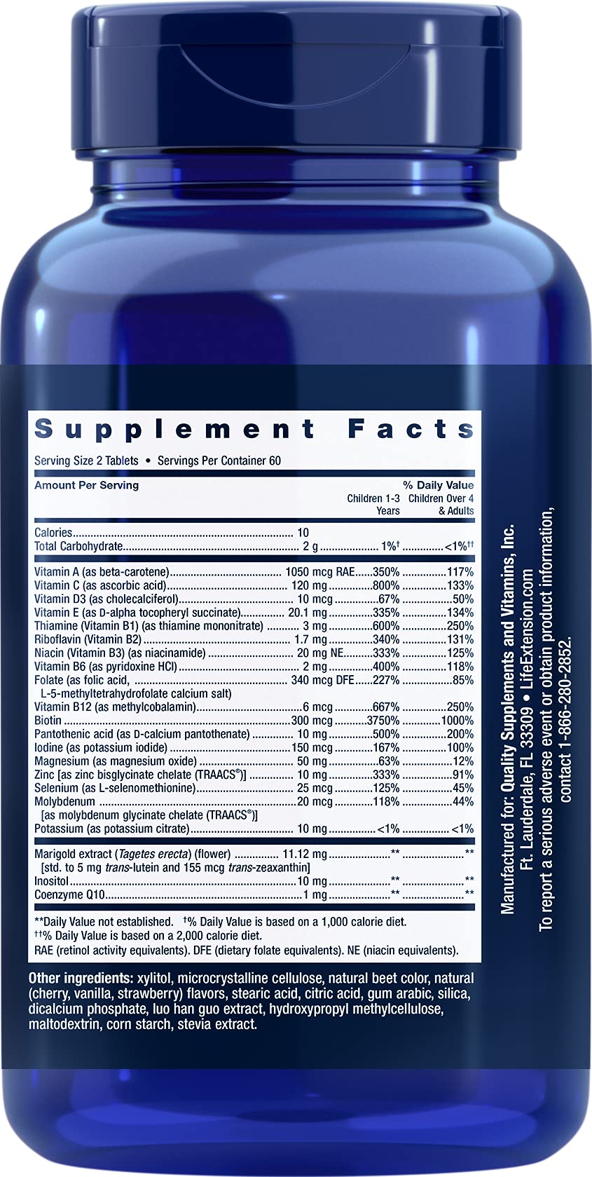 Life Extension Children's Formula Mix Chewable Tablets 120