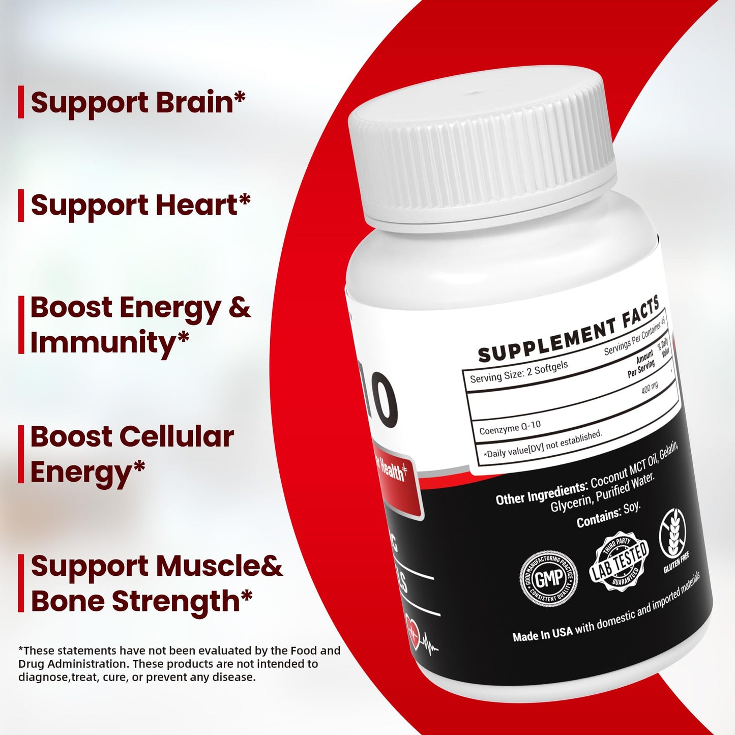VANI CoQ10 400mg Softgels, 90 Count