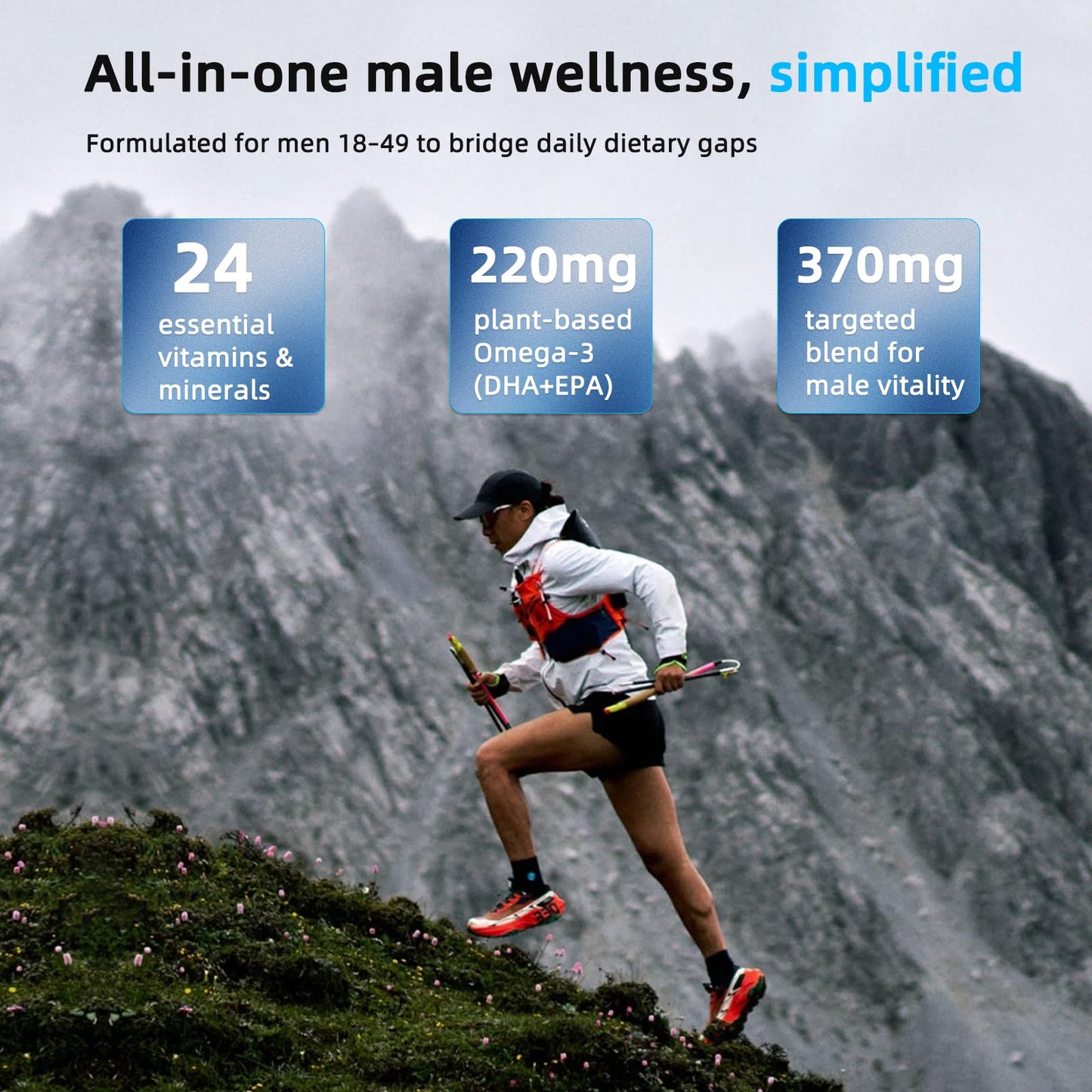 VITARENEW Methylated Multivitamin for Men Gummies 60 Count