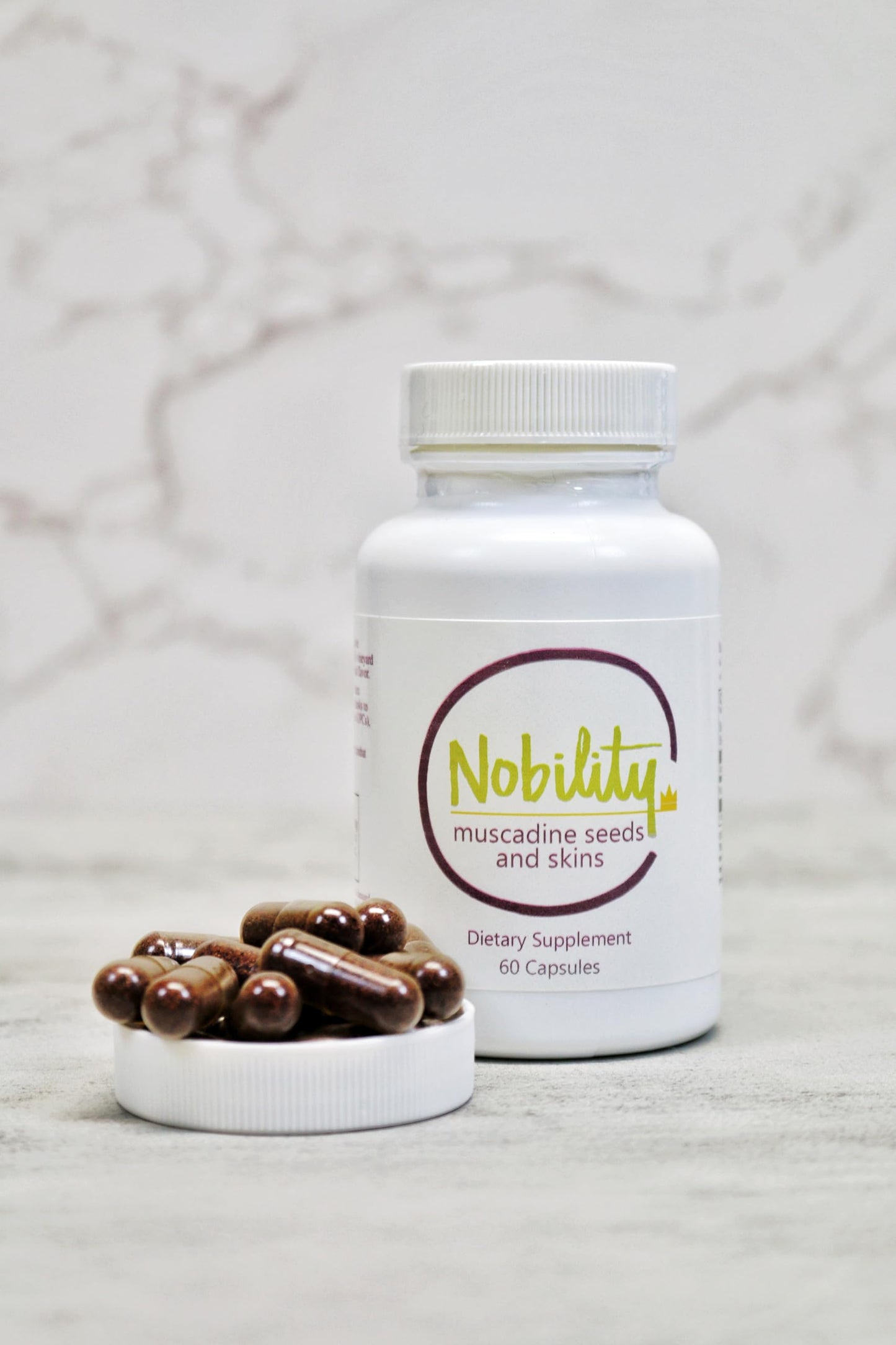 NOBILITY Muscadine Seed & Skin Blend Capsules, 60 Capsules
