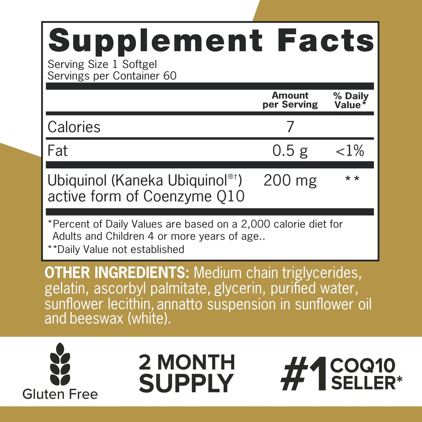 Qunol Ubiquinol Softgel 200mg, 60 Count