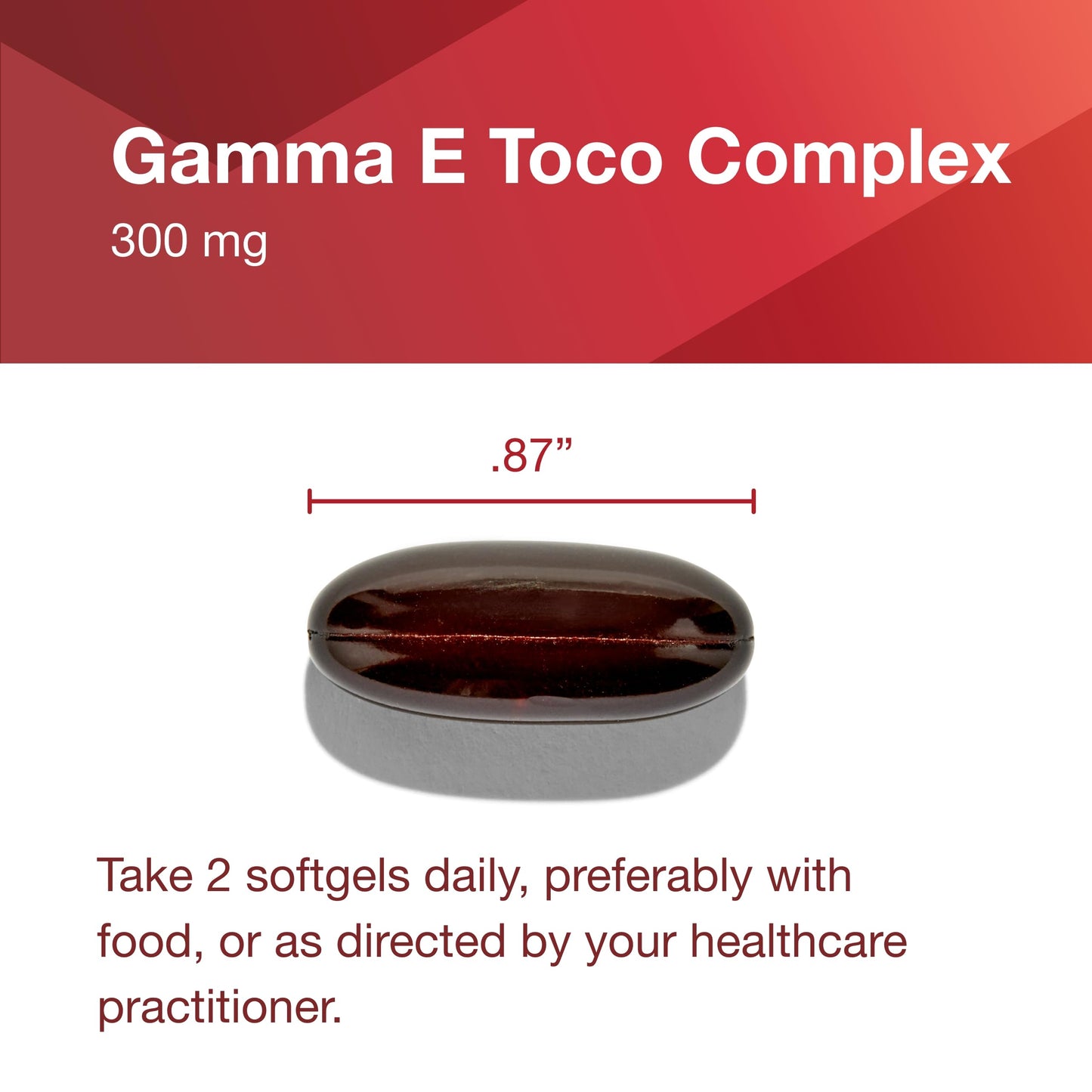 Protocol for Life Balance Gamma E Toco Complex Vitamin E 300mg with Tocotrienols Softgels, 90 Count