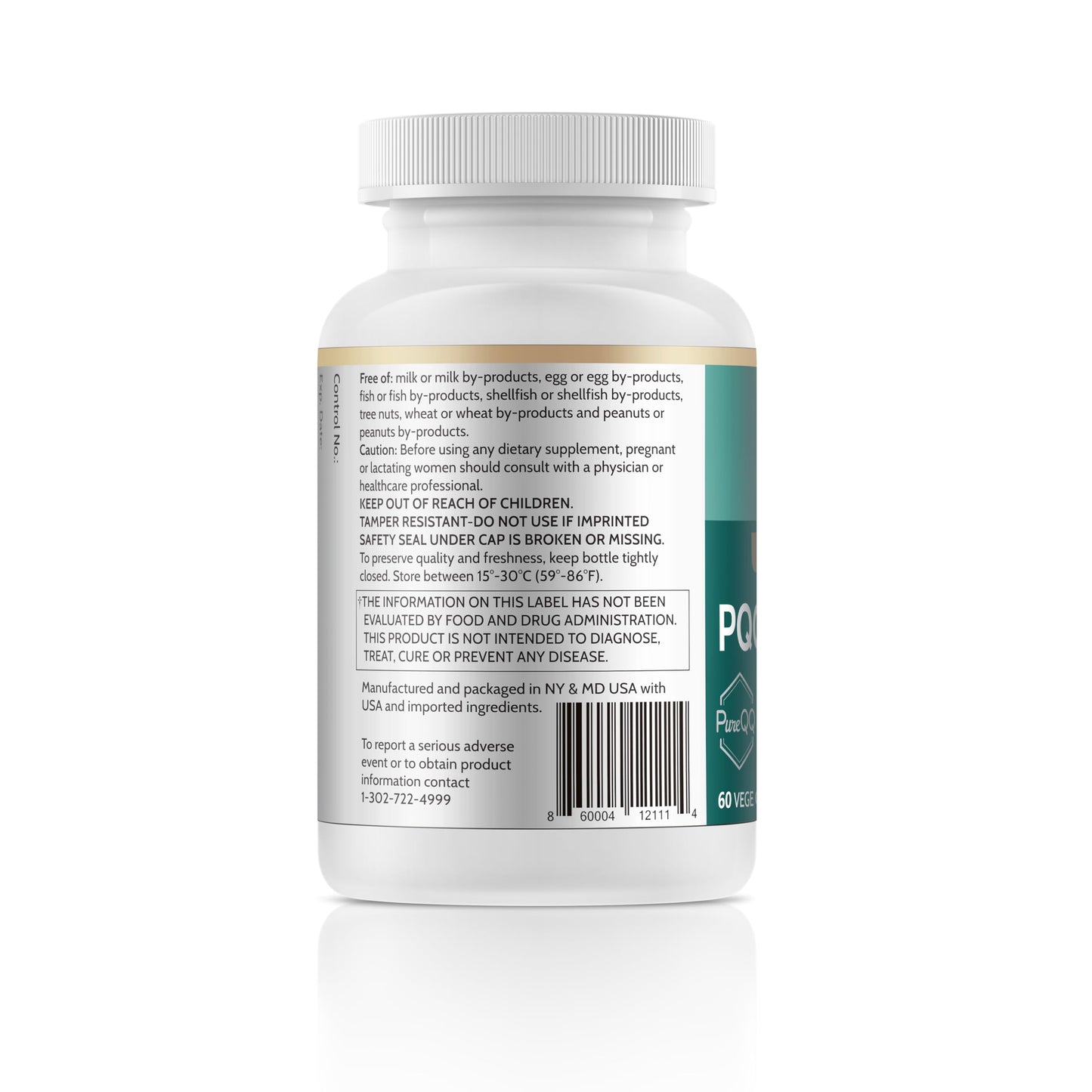 ESTHELIV PQQ with Phosphatidylserine Capsule, 60 Count