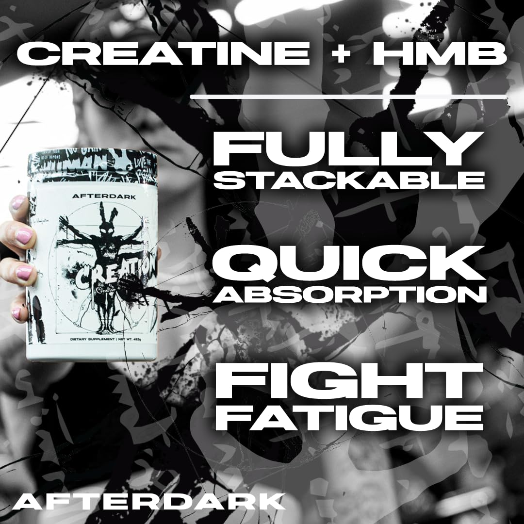 AFTERDARK Creatine + HMB Powder, 1.06 lb