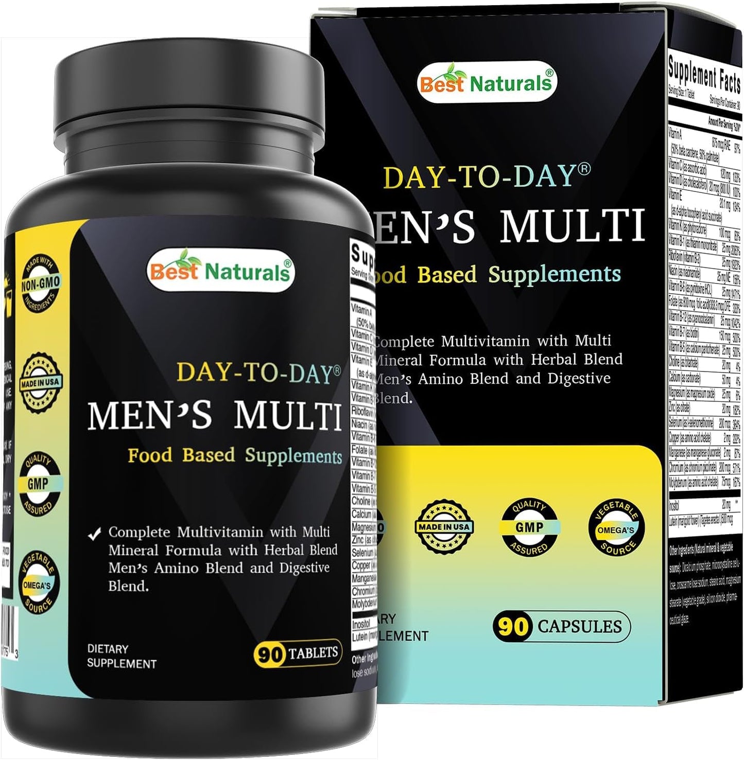 Best Naturals Day-to-Day Men's Multivitamin Tablet, 240 Count