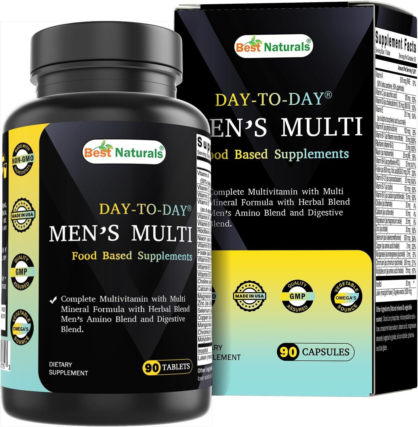 Best Naturals Day-to-Day Men's Multivitamin Tablet, 240 Count