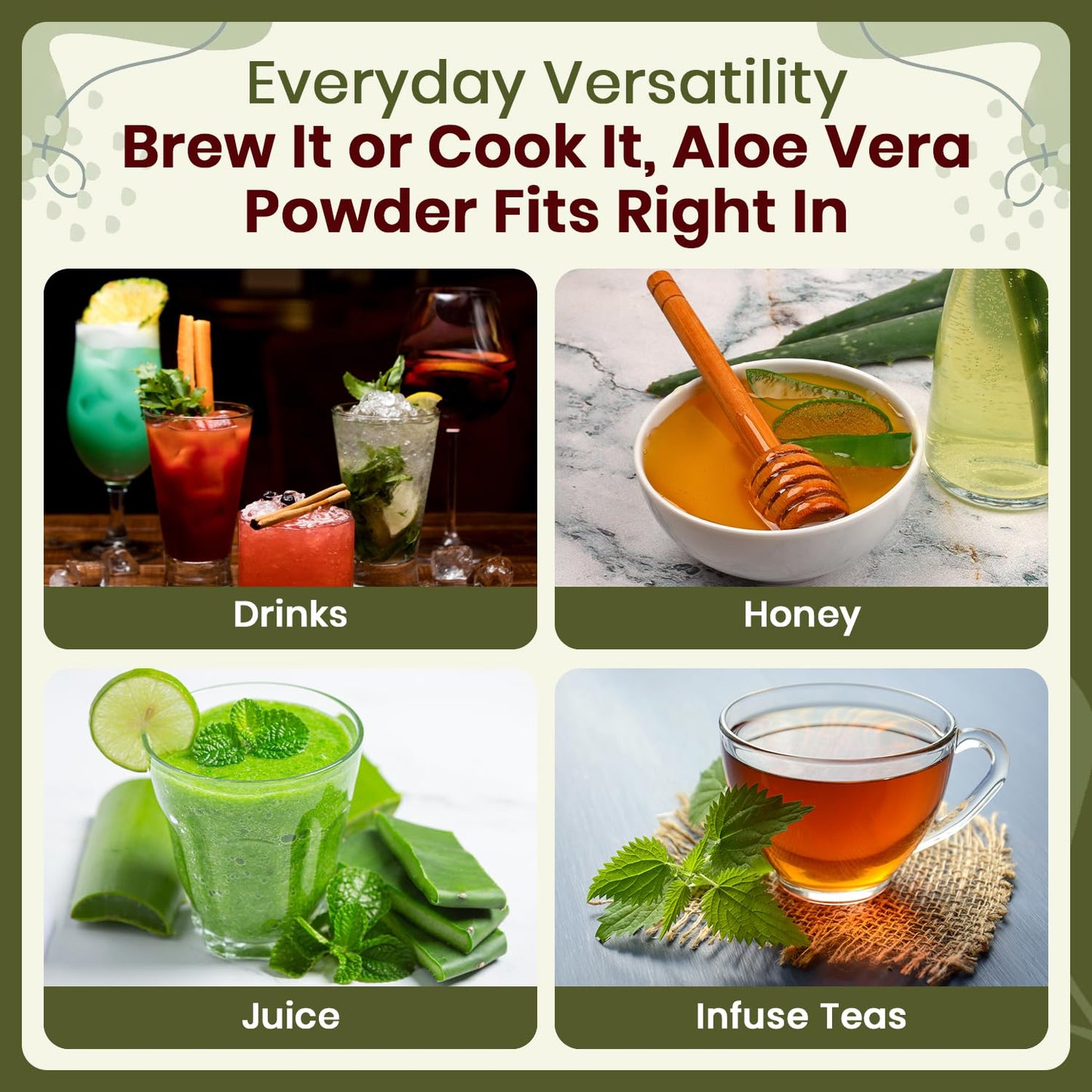 Organic Way Aloe Vera Leaf Powder (Aloe barbadensis), 4 oz