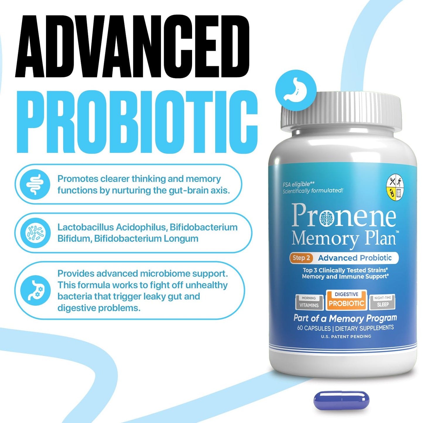 Pronene Memory Plan Advanced Probiotic Capsule 60 Capsules