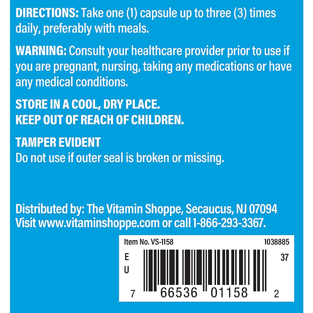 The Vitamin Shoppe Inositol 650MG Capsules, 100 Count