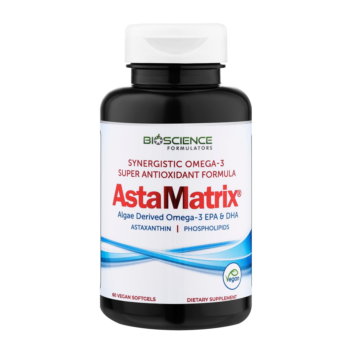AstaMatrix Algae Derived Omega 3 EPA & DHA Softgels 60