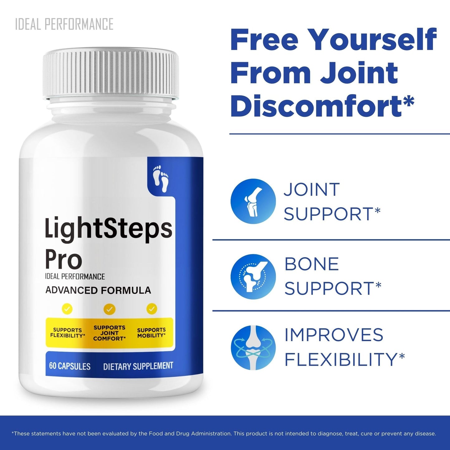IDEAL PERFORMANCE LightSteps Pro Capsules, 180 Count