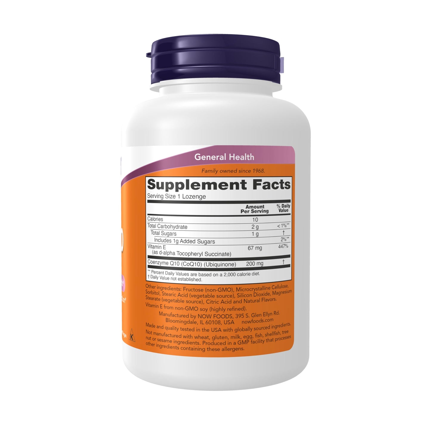 NOW Foods CoQ10 Chewable 200 mg, 90 Count