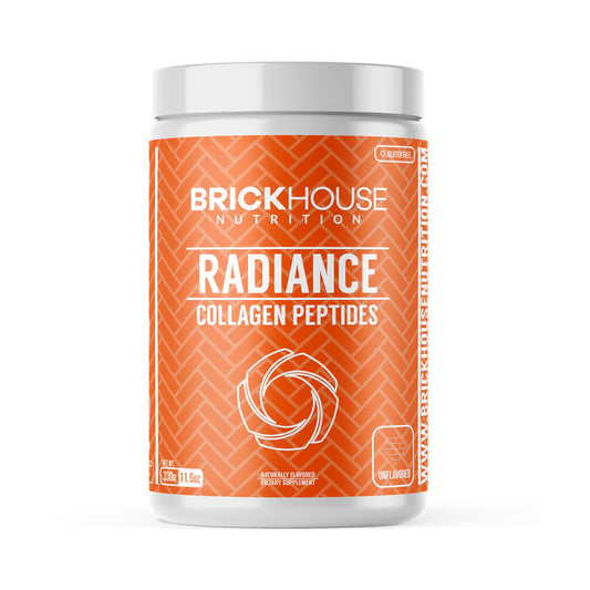 BRICKHOUSE NUTRITION Radiance Collagen Peptides Powder for Skin & Hair Growth, 12 oz