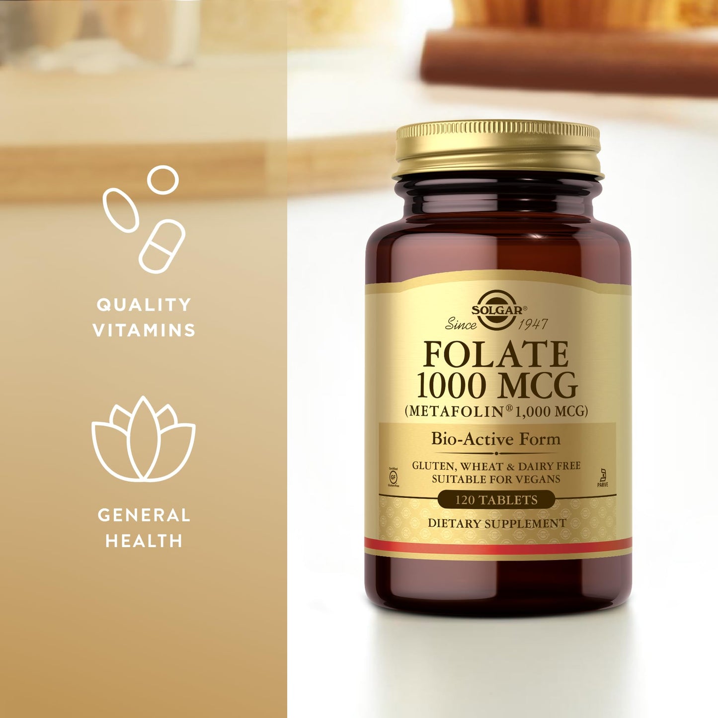 Solgar Folate 1000 mcg Tablets, 240