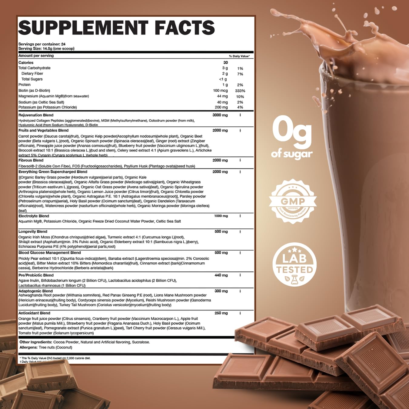 PROJECT AD LLC AD1 All in One Superfood Solution, Powder, 12.03 oz