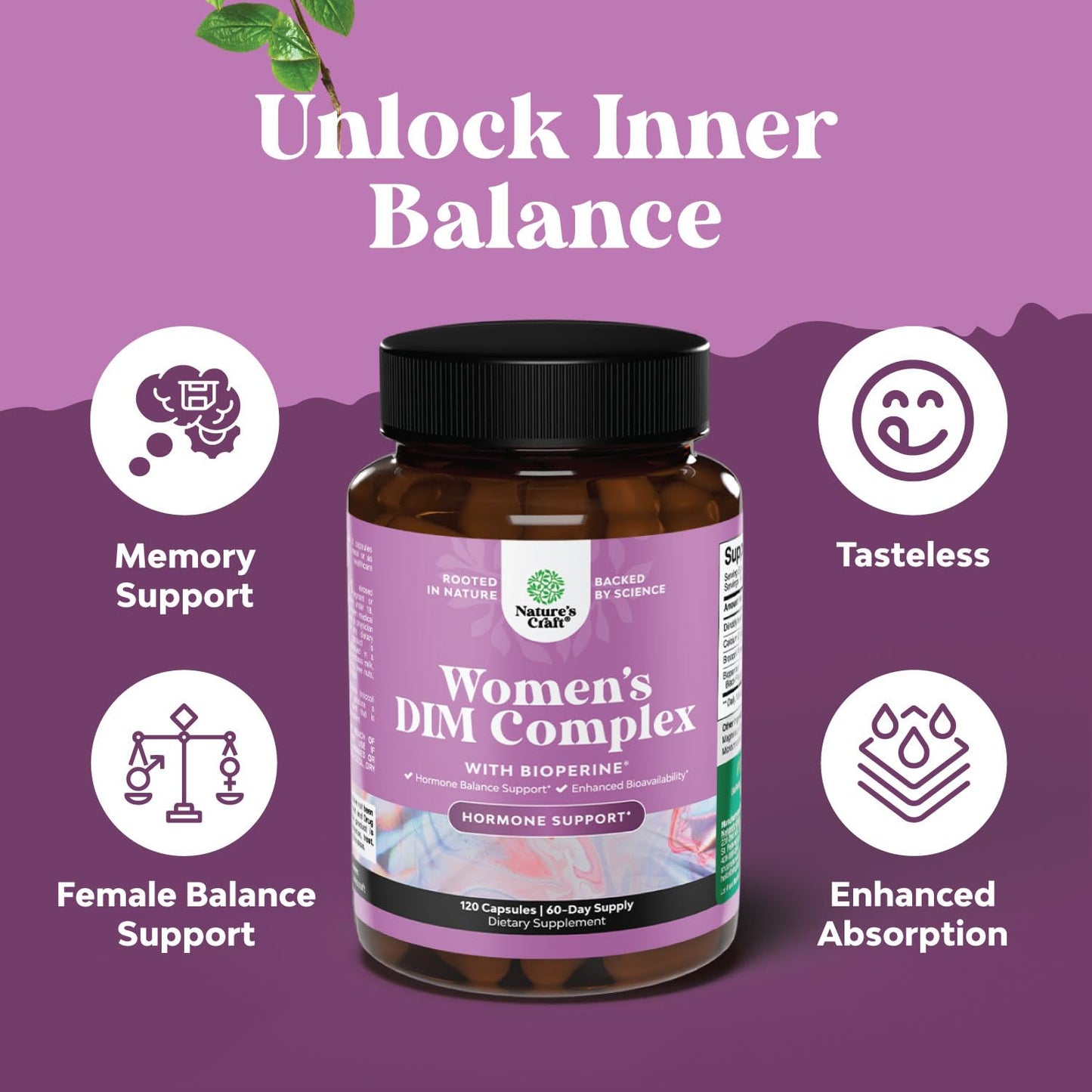 Natures Craft Biotin 10000mcg Gummies with Collagen & DIM for Hair, Skin & Nails Support, 210 Gummies