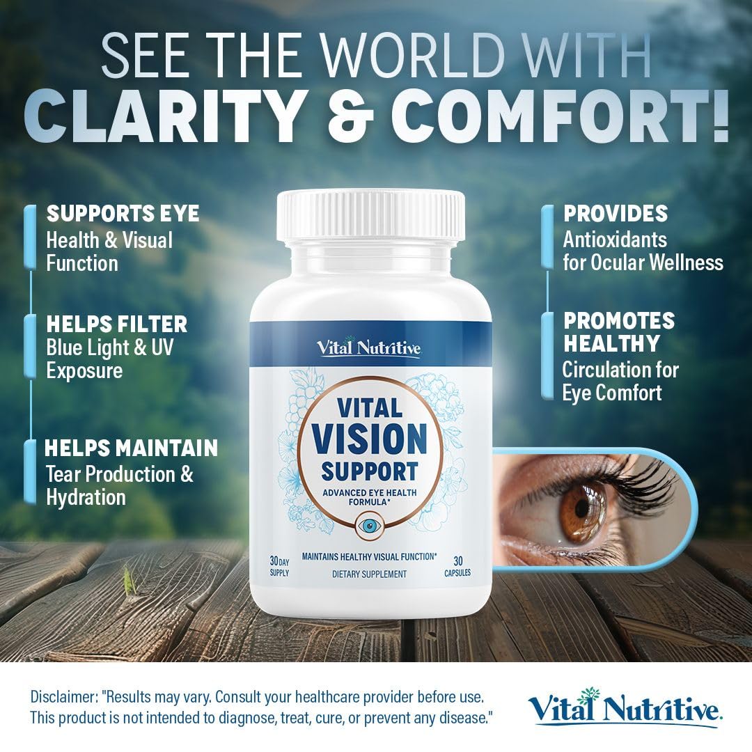 VITAL NUTRITIVE Vital Vision Support Eye Health Capsule 30 Count