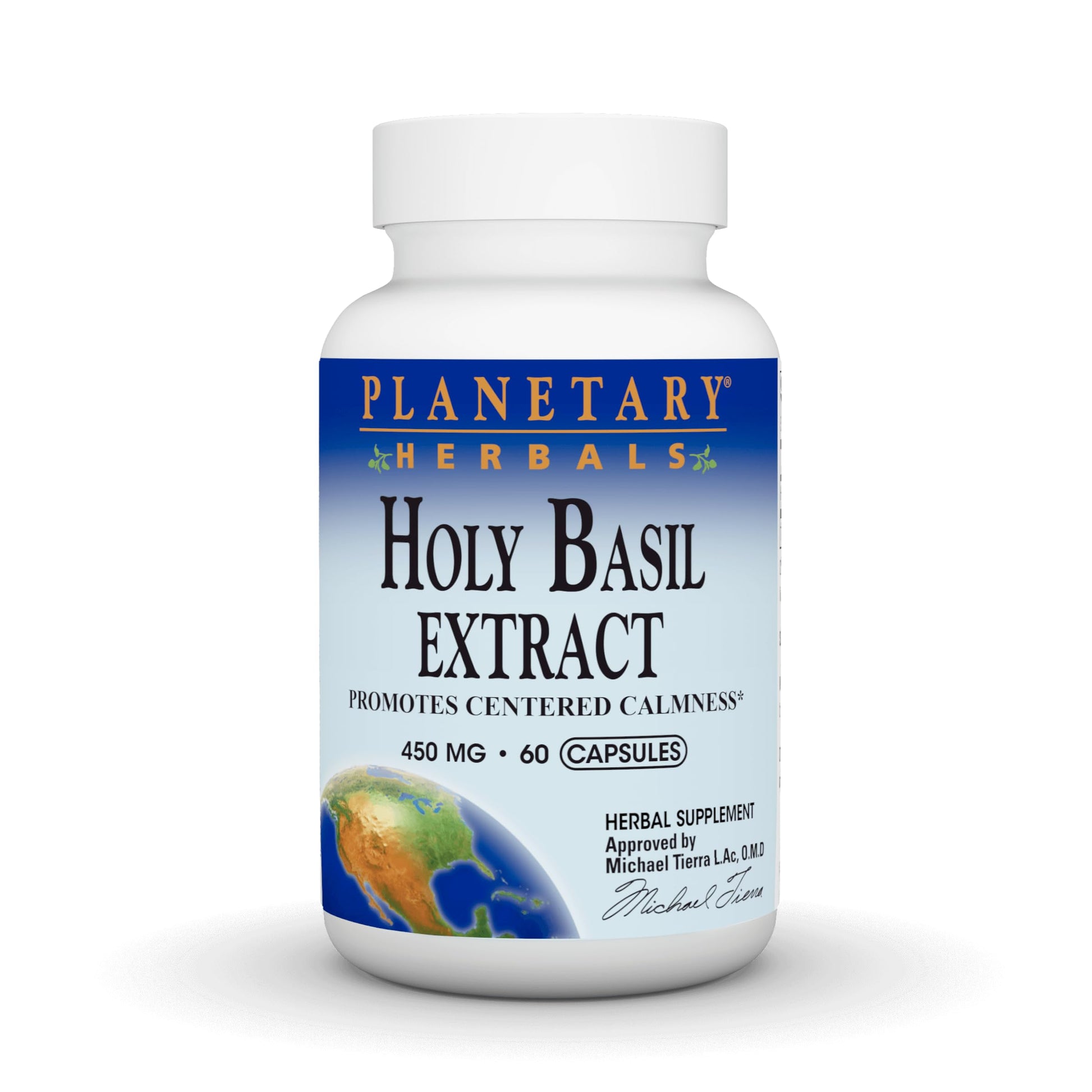 Planetary Herbals Holy Basil Capsules, 60 Count