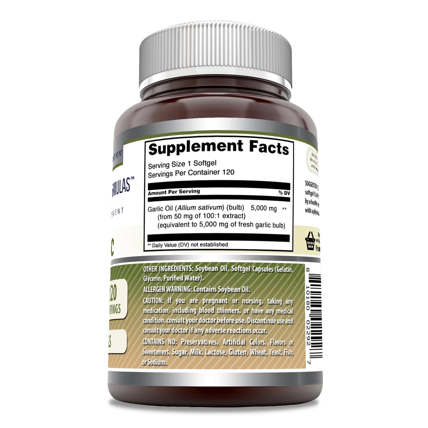Amazing Nutrition Garlic Supplement Softgel 1 Count