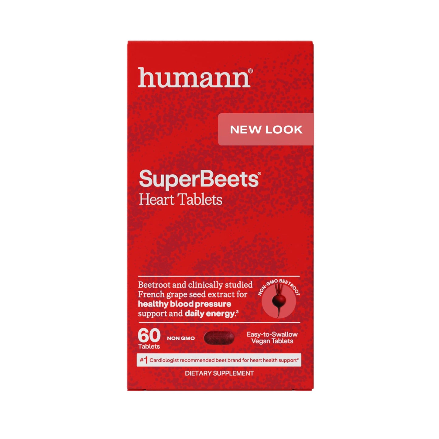 HumanN SuperBeets Heart Tablets, 60 Count