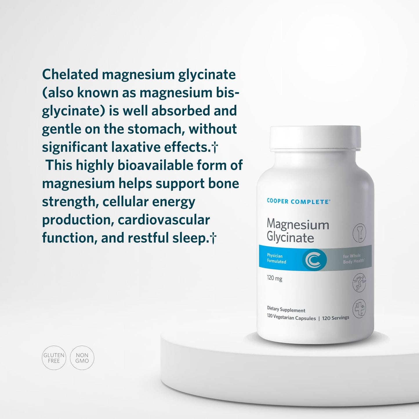 Cooper Complete Magnesium Glycinate 120 mg Capsules, 120 Count