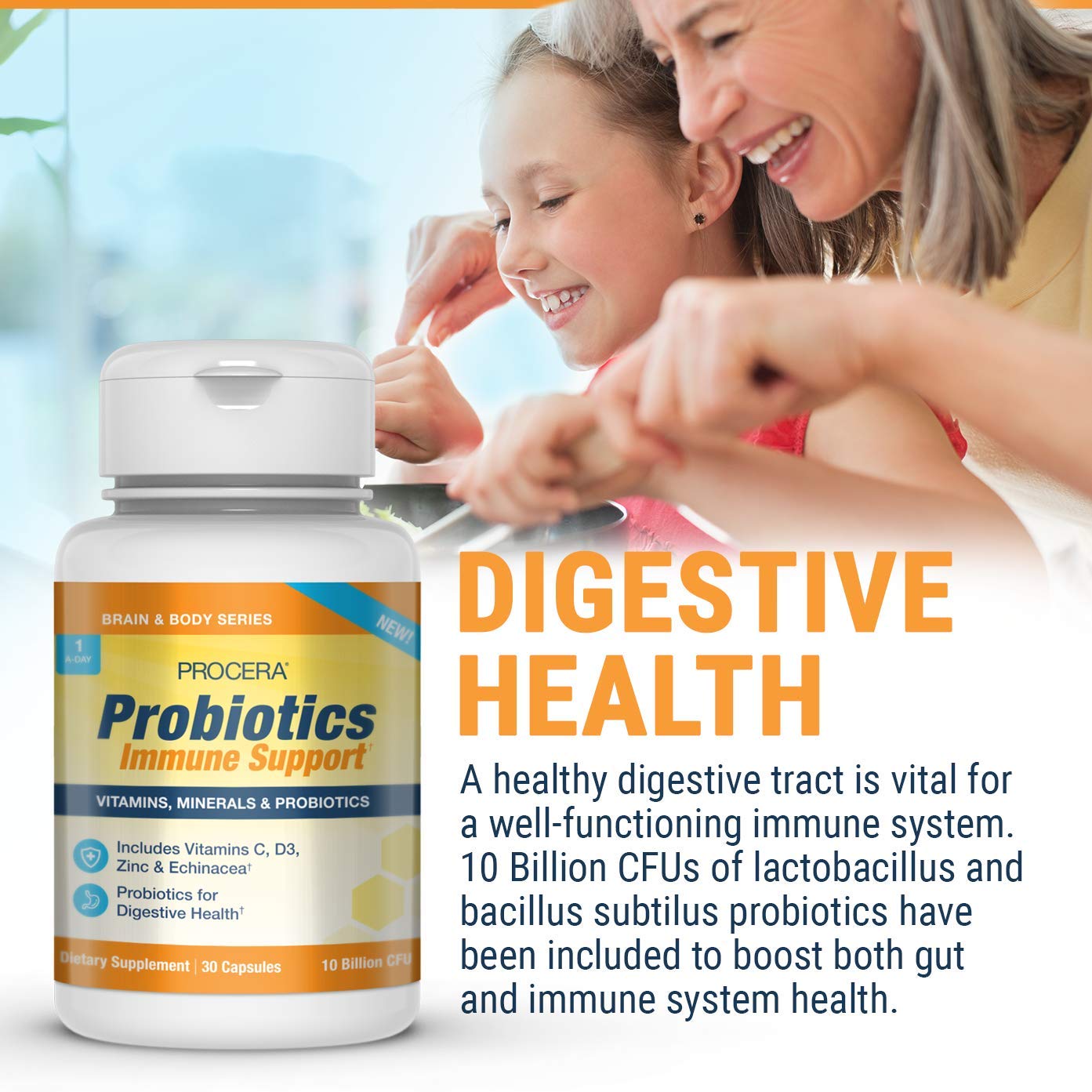 Procera Immune Probiotic 11 Billion CFU Capsule, 60 Count