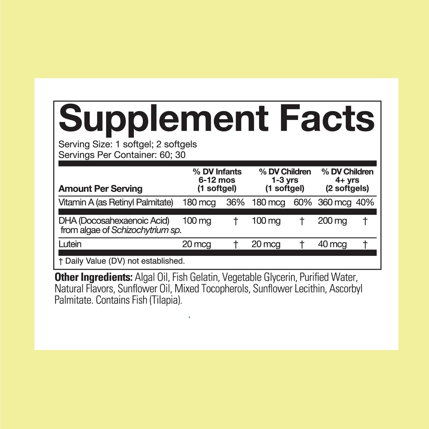 ChildLife Essentials Algae DHA for Kids Softgels 60