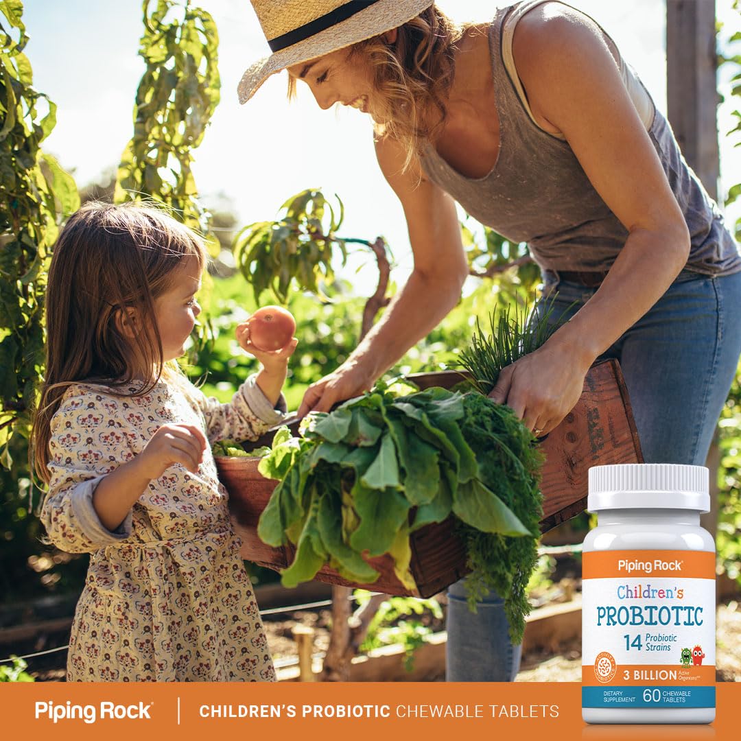Piping Rock Children's Probiotic Chewable Tablets, 60 Count