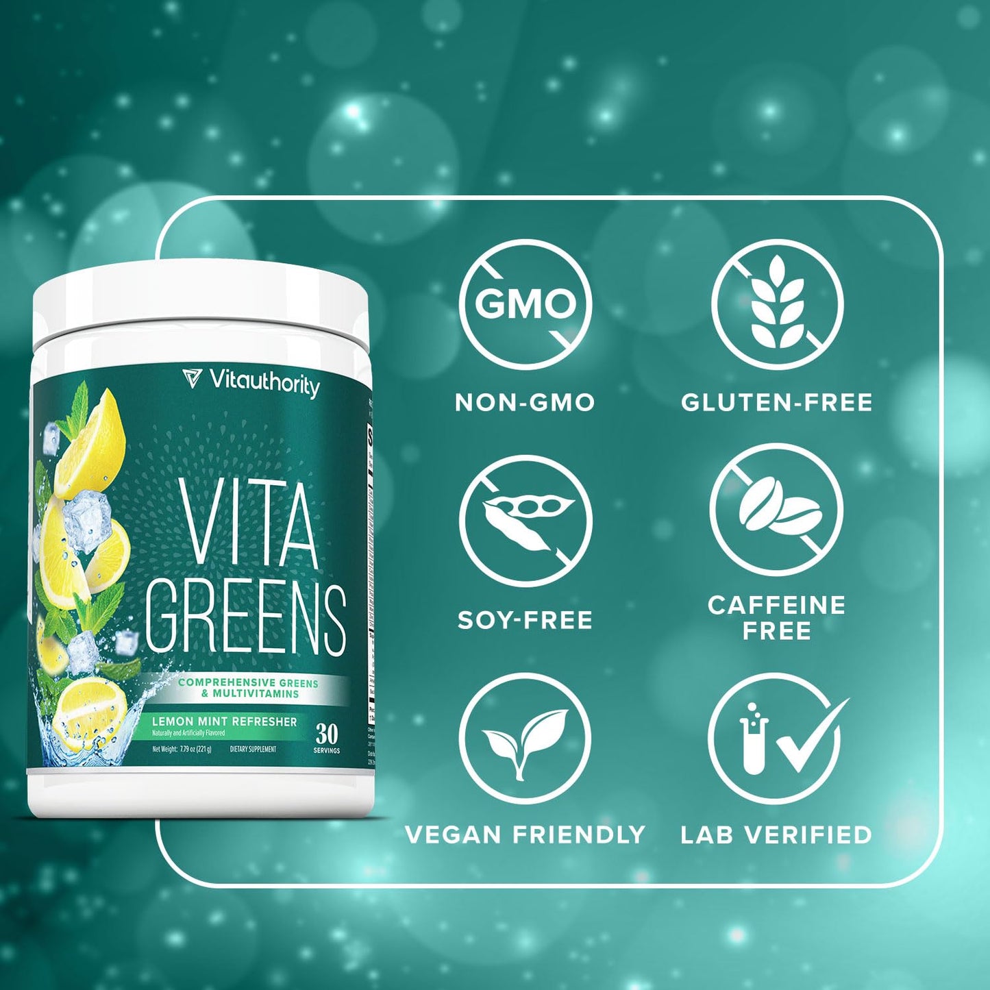 Vitauthority Vita Greens Superfood Powder 7.79 oz