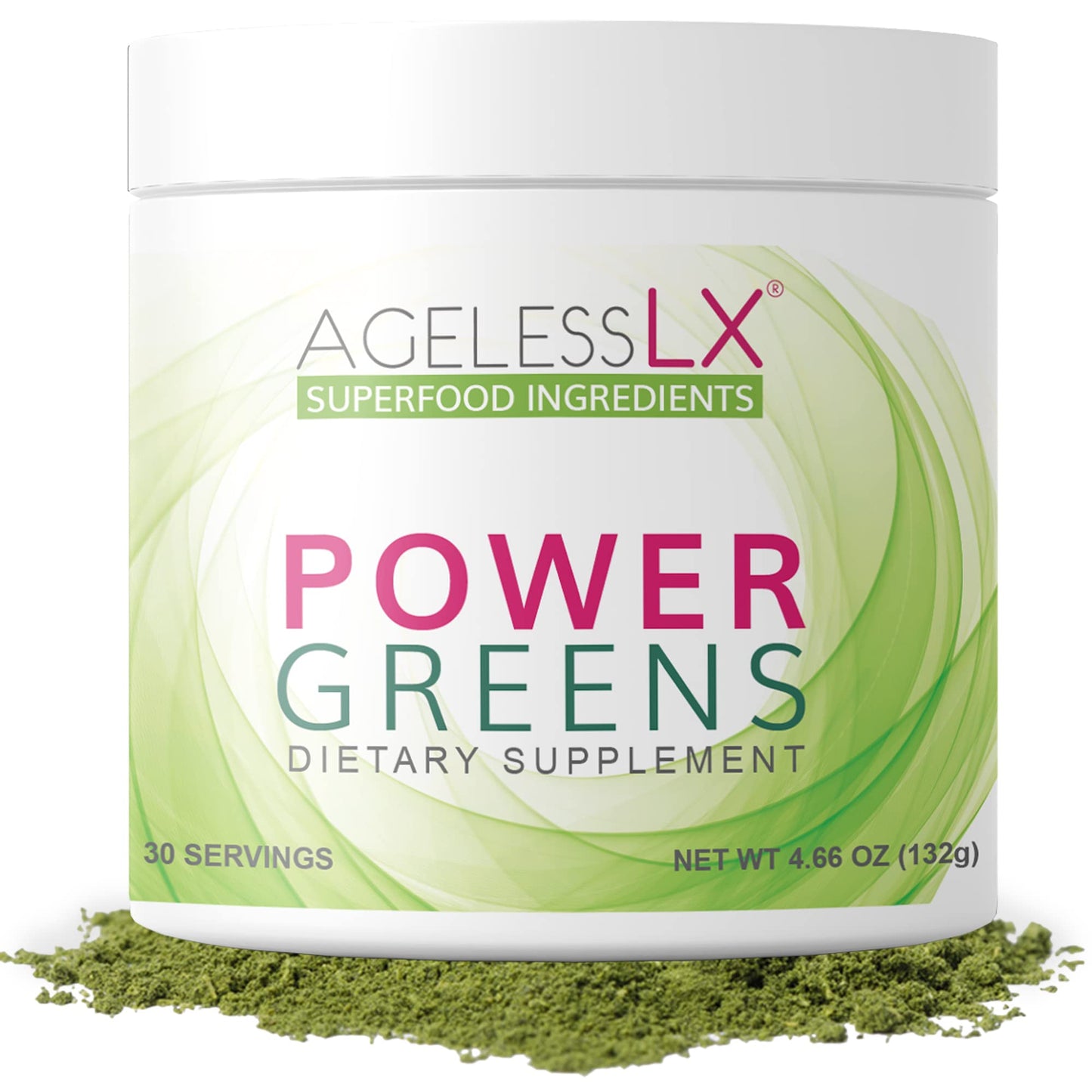 AgelessLX Biotin Supplement Powder Bundle, 2-Pack
