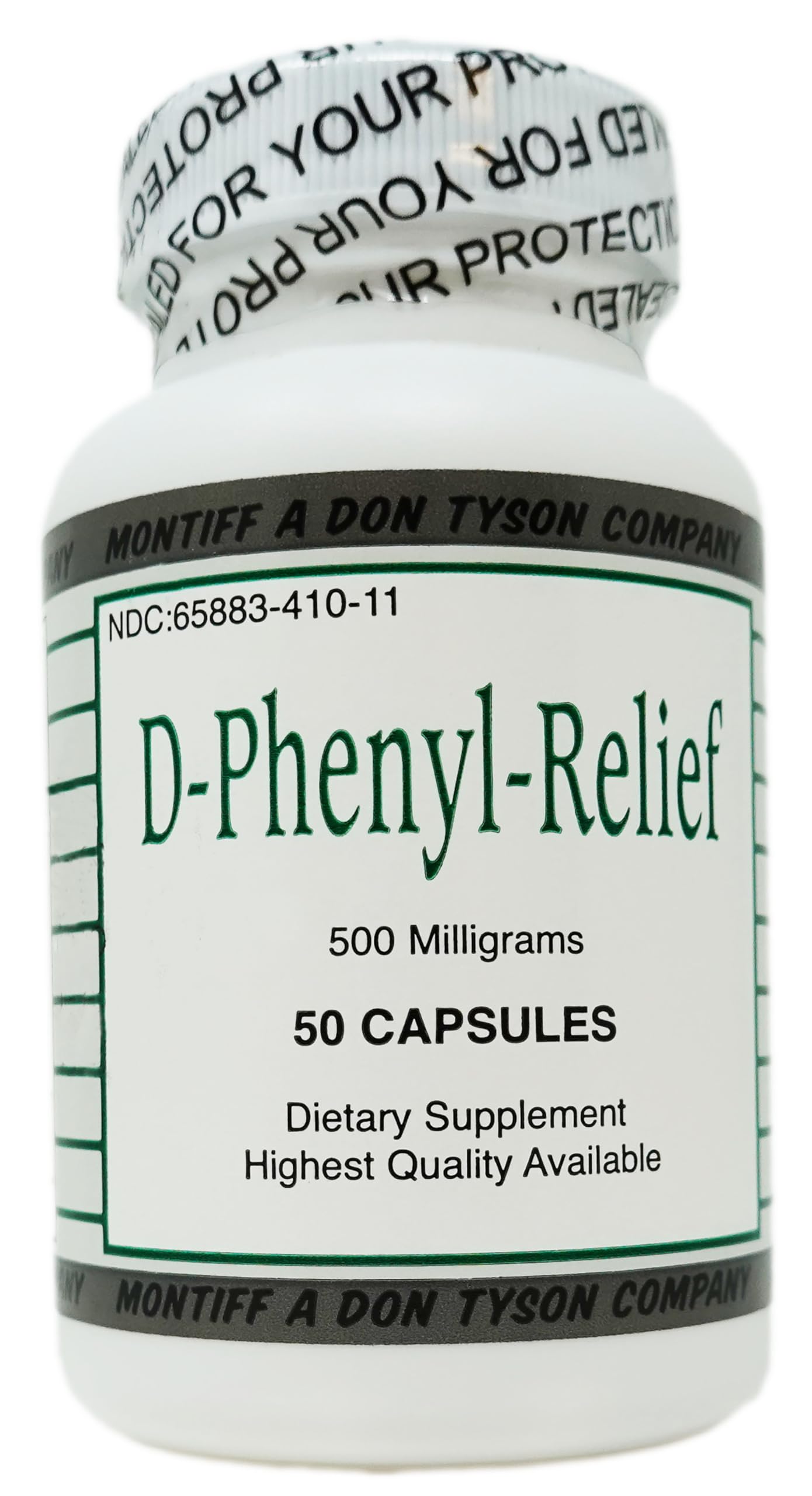Montiff Pure D-Phenyl Relief 500 mg, 50 Capsules