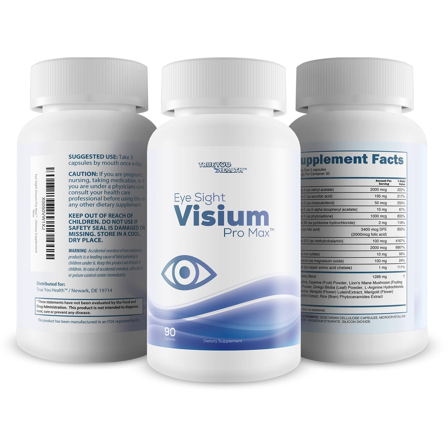 True You Health Eye Sight Visium Pro Max Capsule, 90 Count