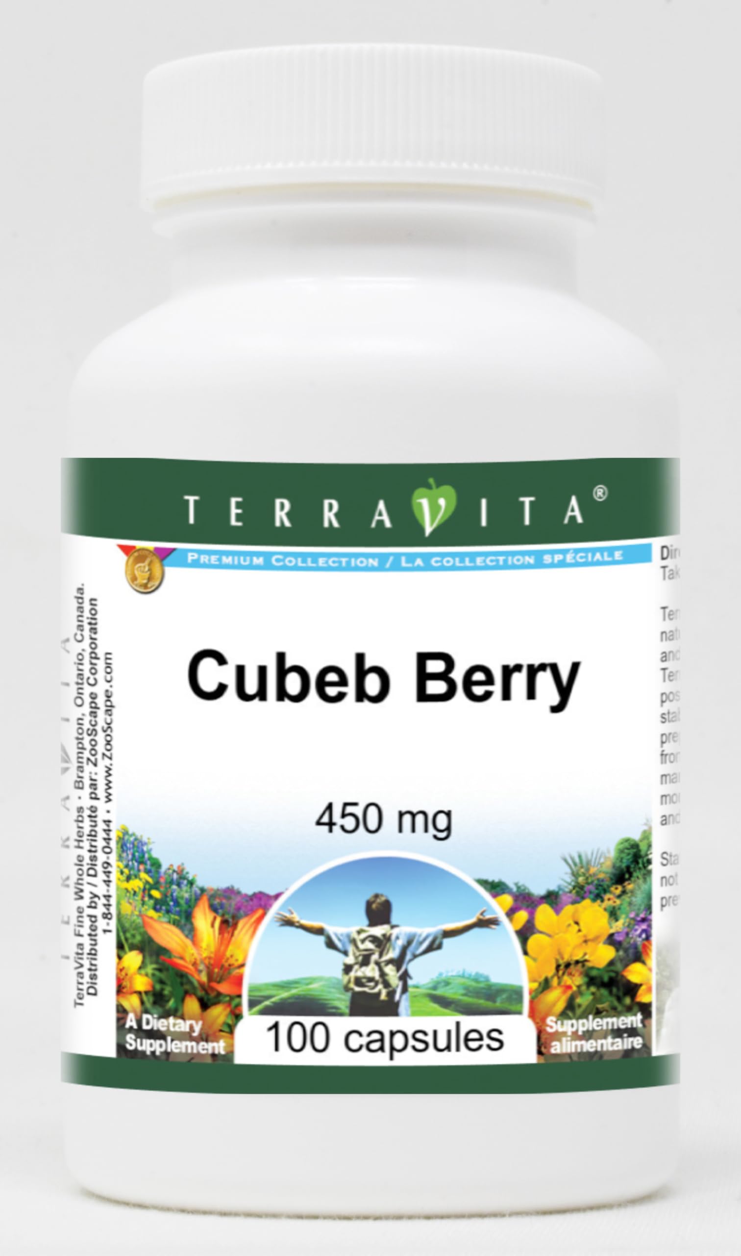 Terravita Cubeb Berry 450 mg Capsules 100 Count
