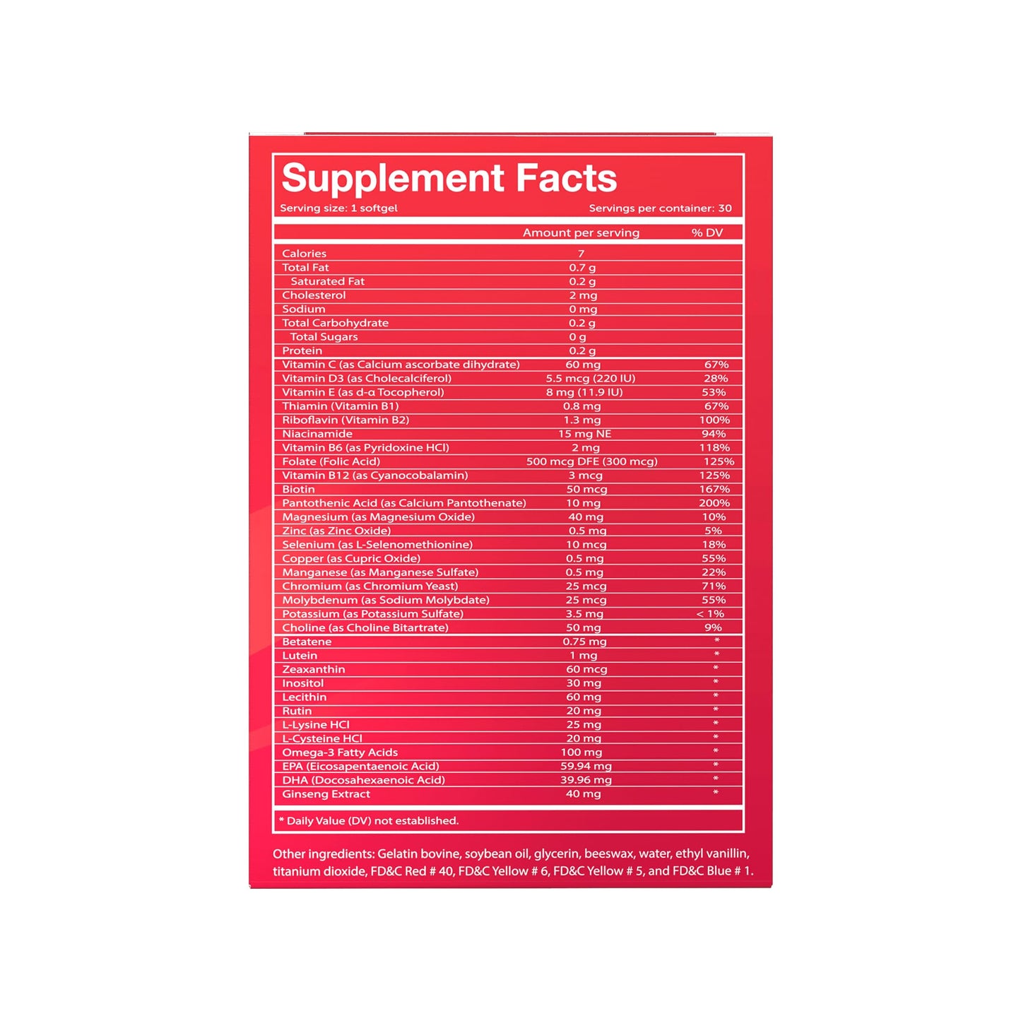 Vivioptal Vitamins Active Softgels 30