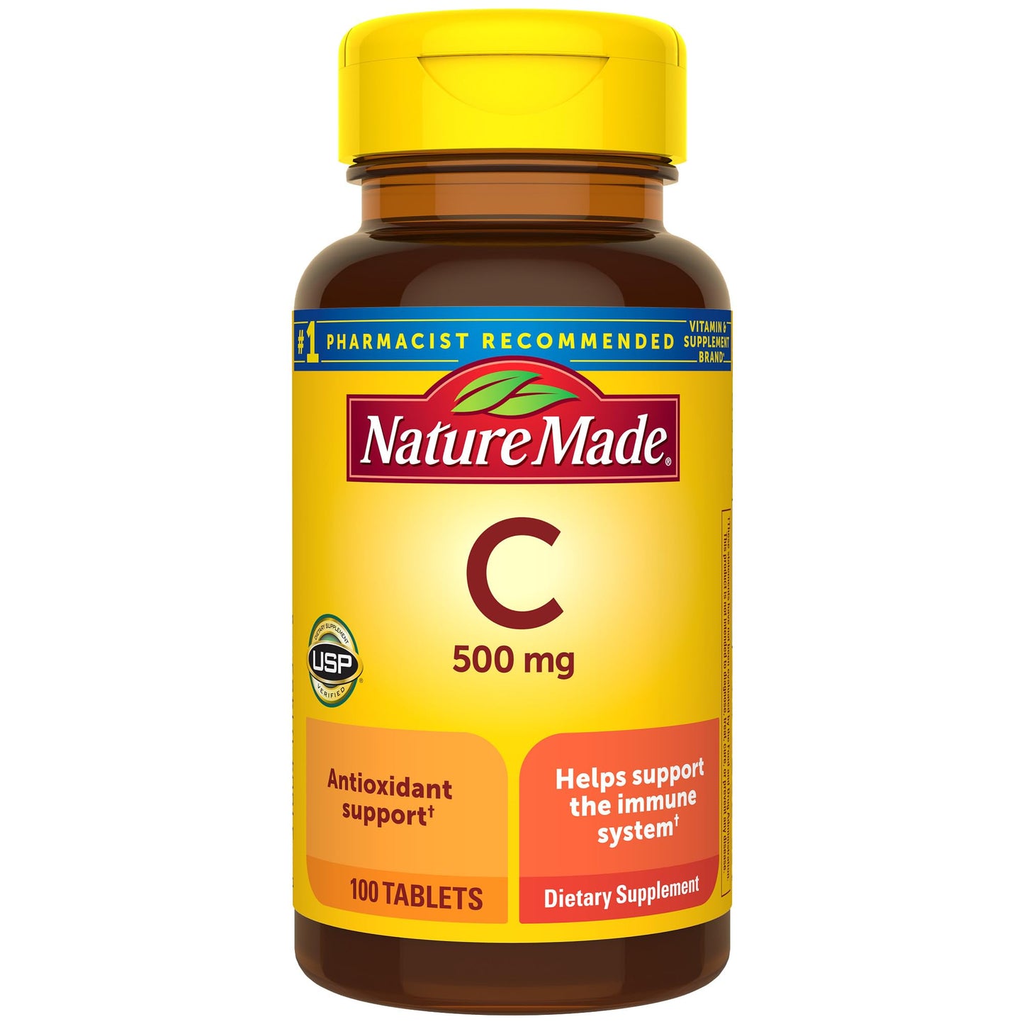 Nature Made Vitamin C 500 mg Tablets, 100 Count