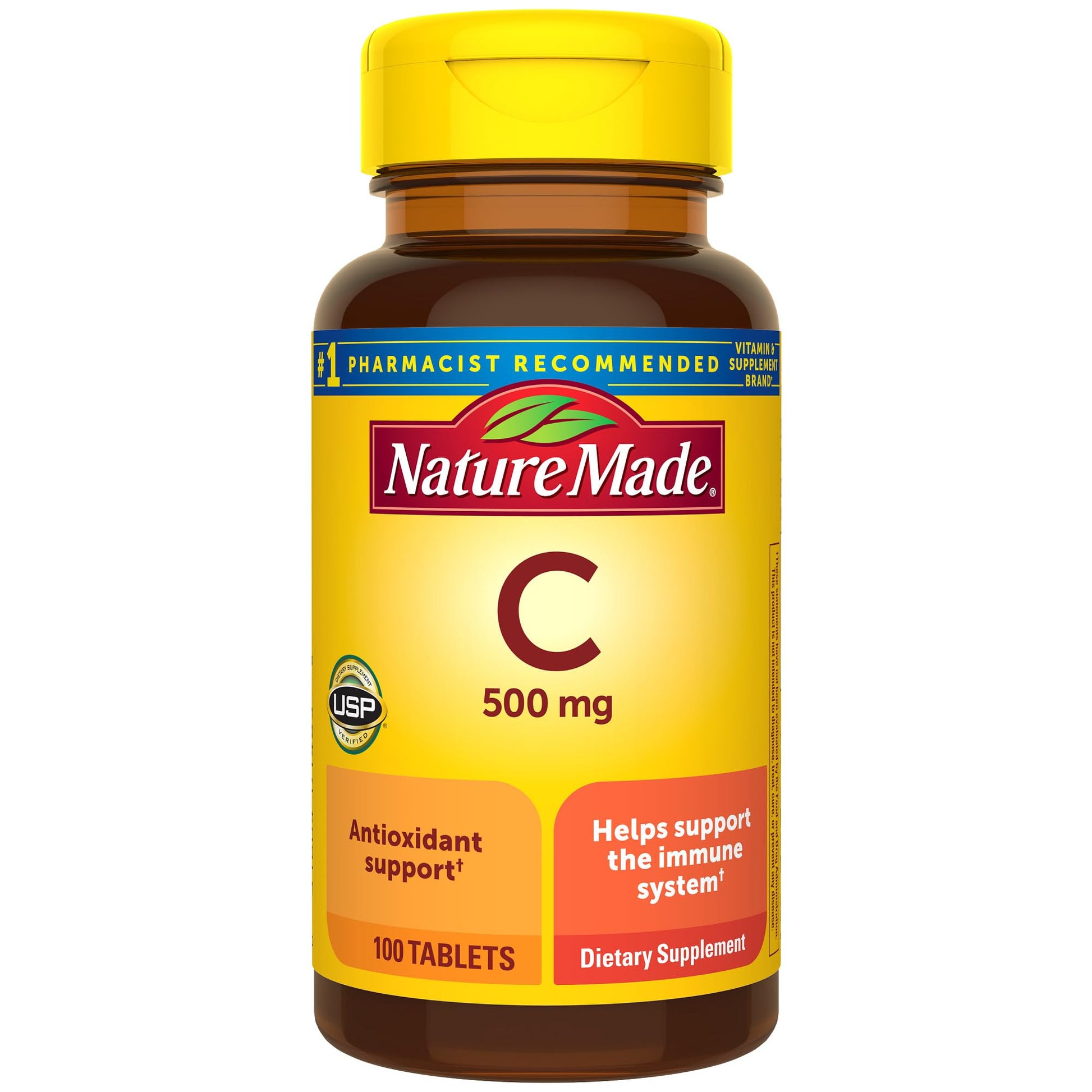 Nature Made Vitamin C 500 mg Tablets, 100 Count