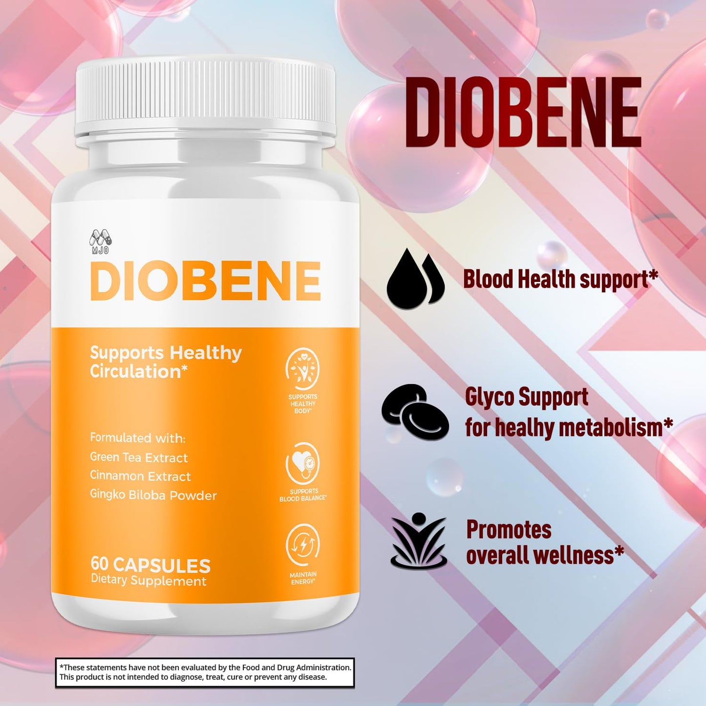 MJO Diobene Capsules, 60 Count