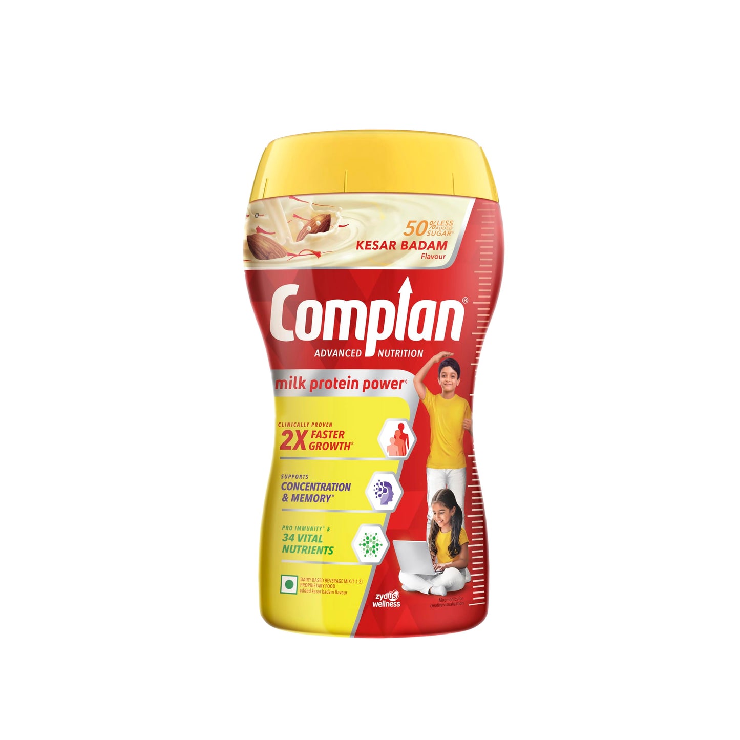 Complan Nutrition and Health Drink Kesar Badam Powder 17.64 Ounce