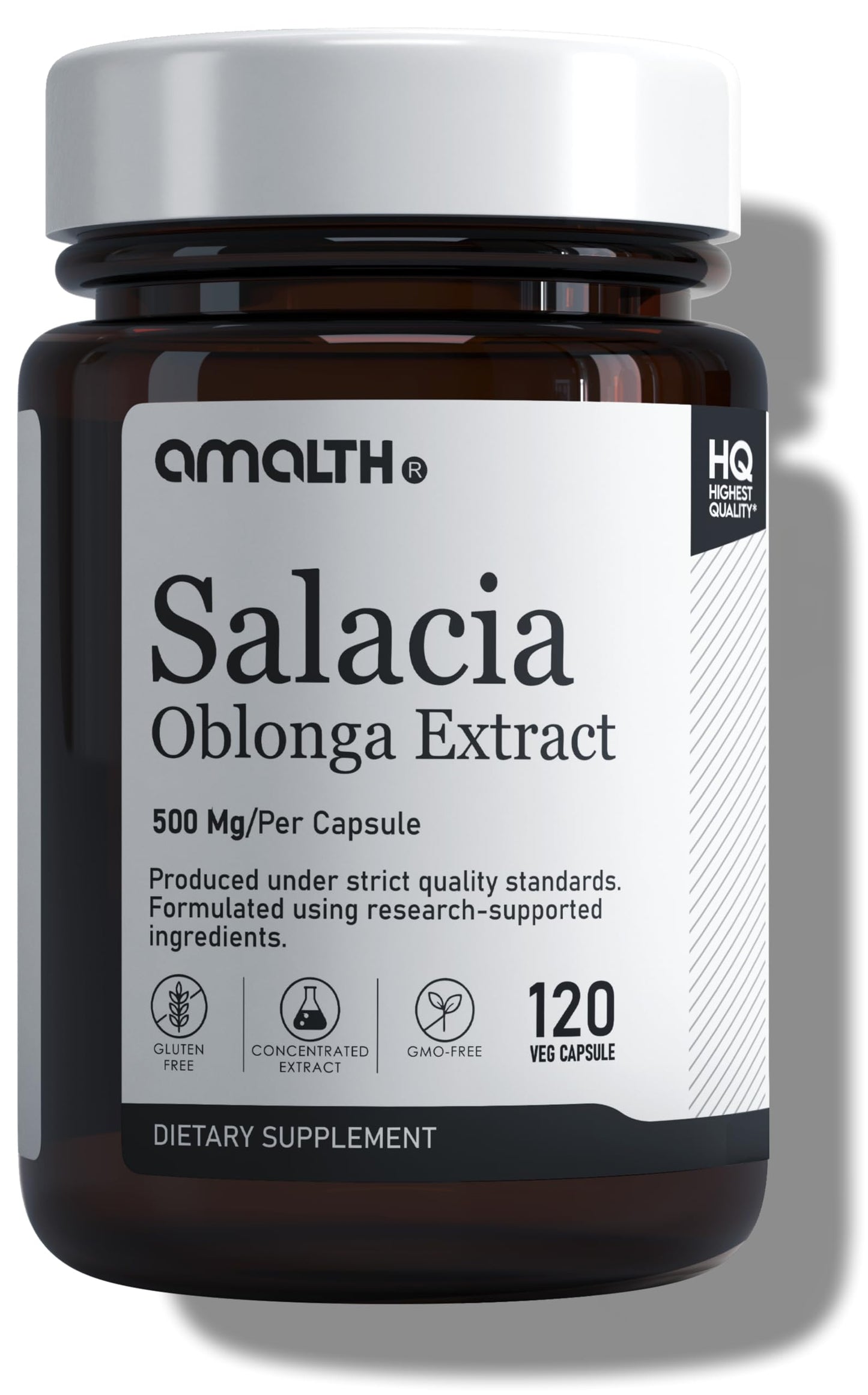 AMALTH Salacia Oblonga 500 mg Capsules, 1 Count