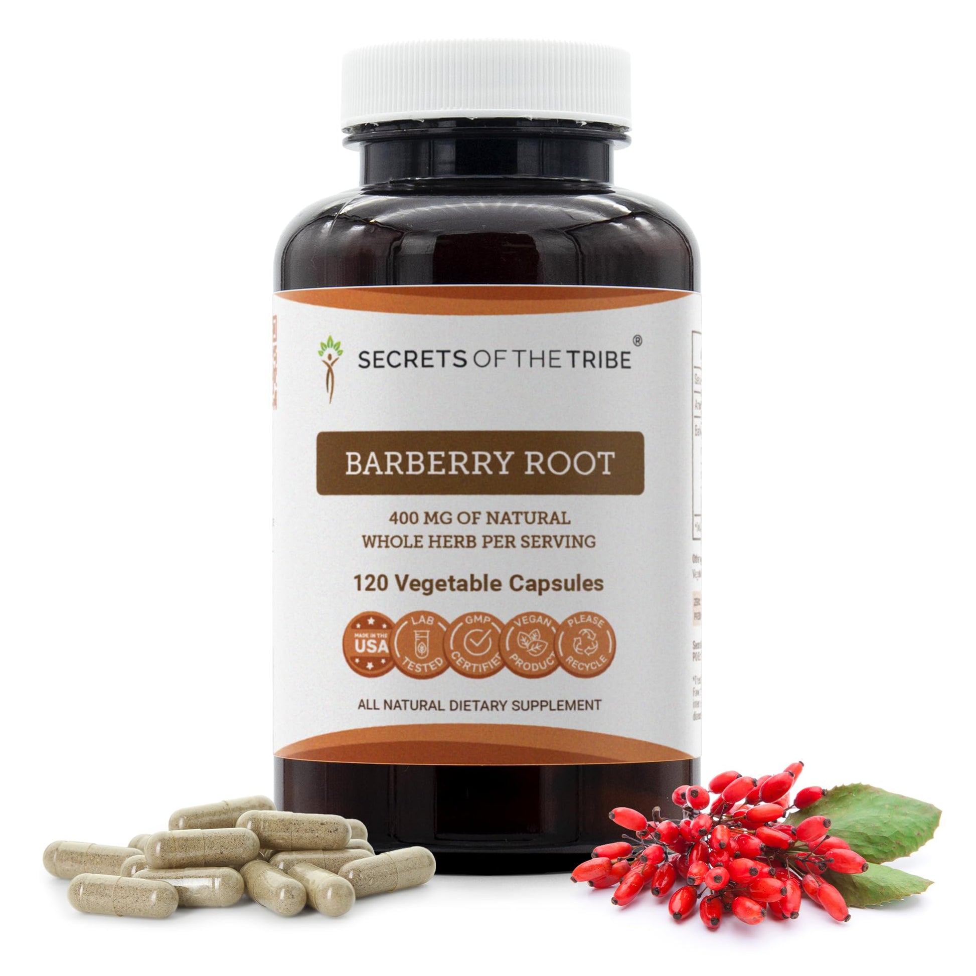 Secrets of the Tribe Barberry Root 120 Capsules