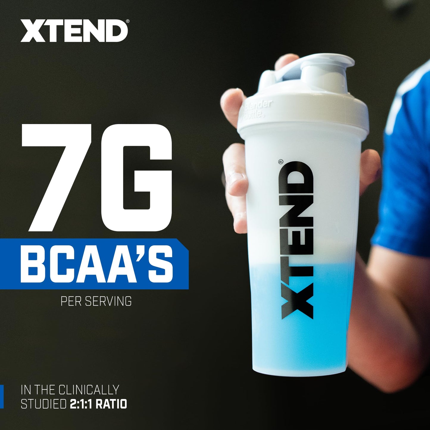 Scivation XTEND Sport BCAA Powder Blue Raspberry Ice 12.2 Ounce