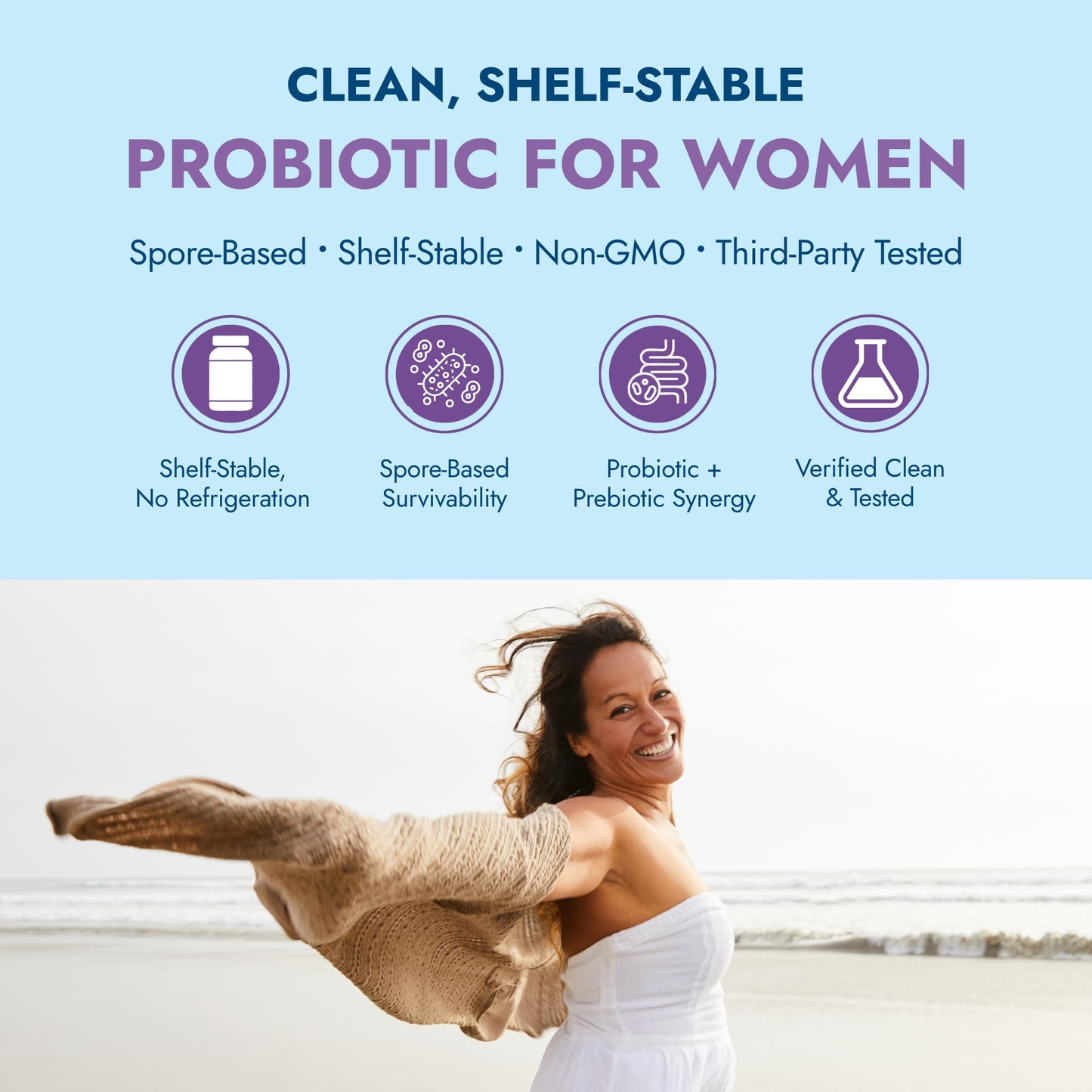 Rootganic Total Fem Biome Guard Pre+Probiotics for Women Capsule 45 Count
