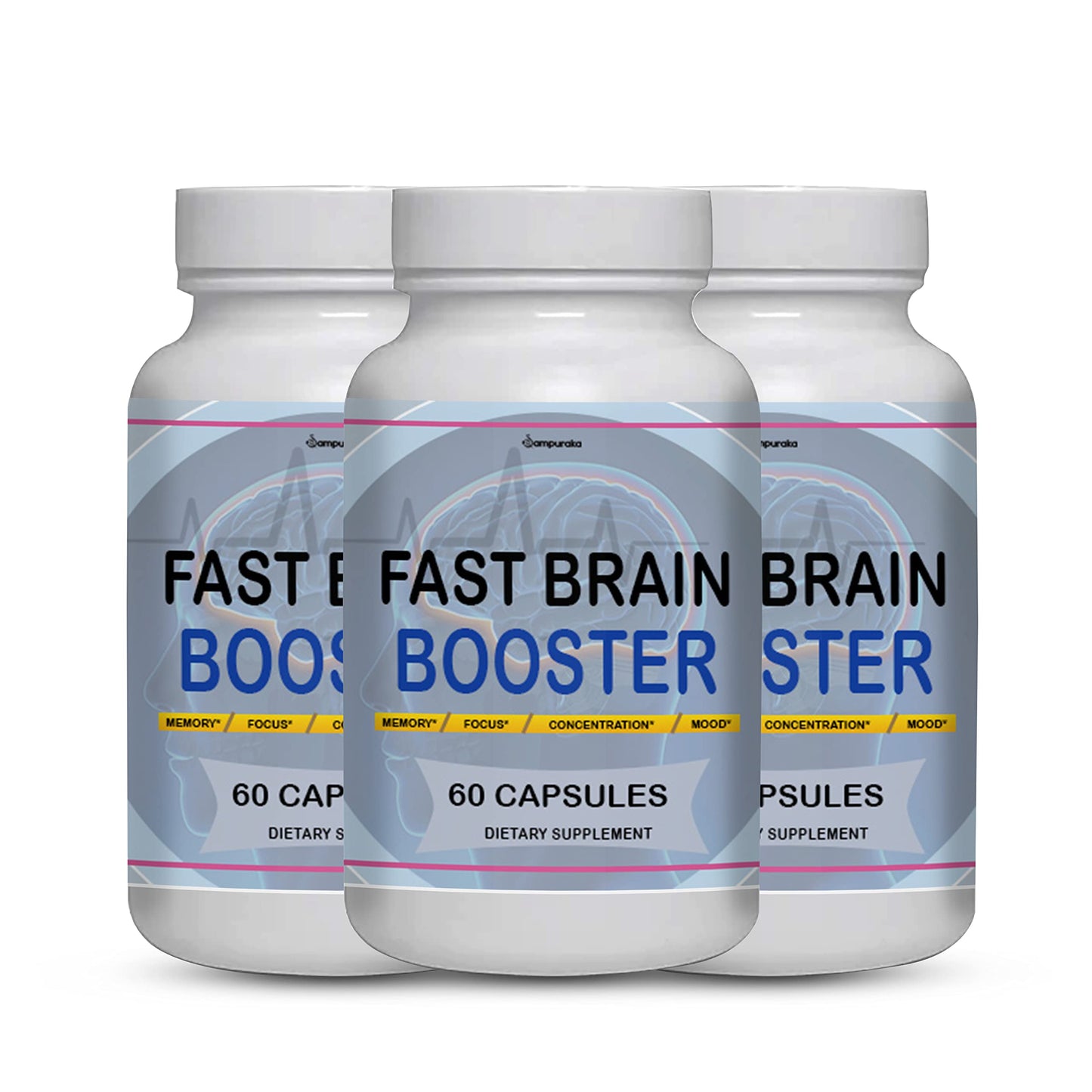 Sampuraka Fast Brain Booster New Advanced Formula Capsule 180 Capsules