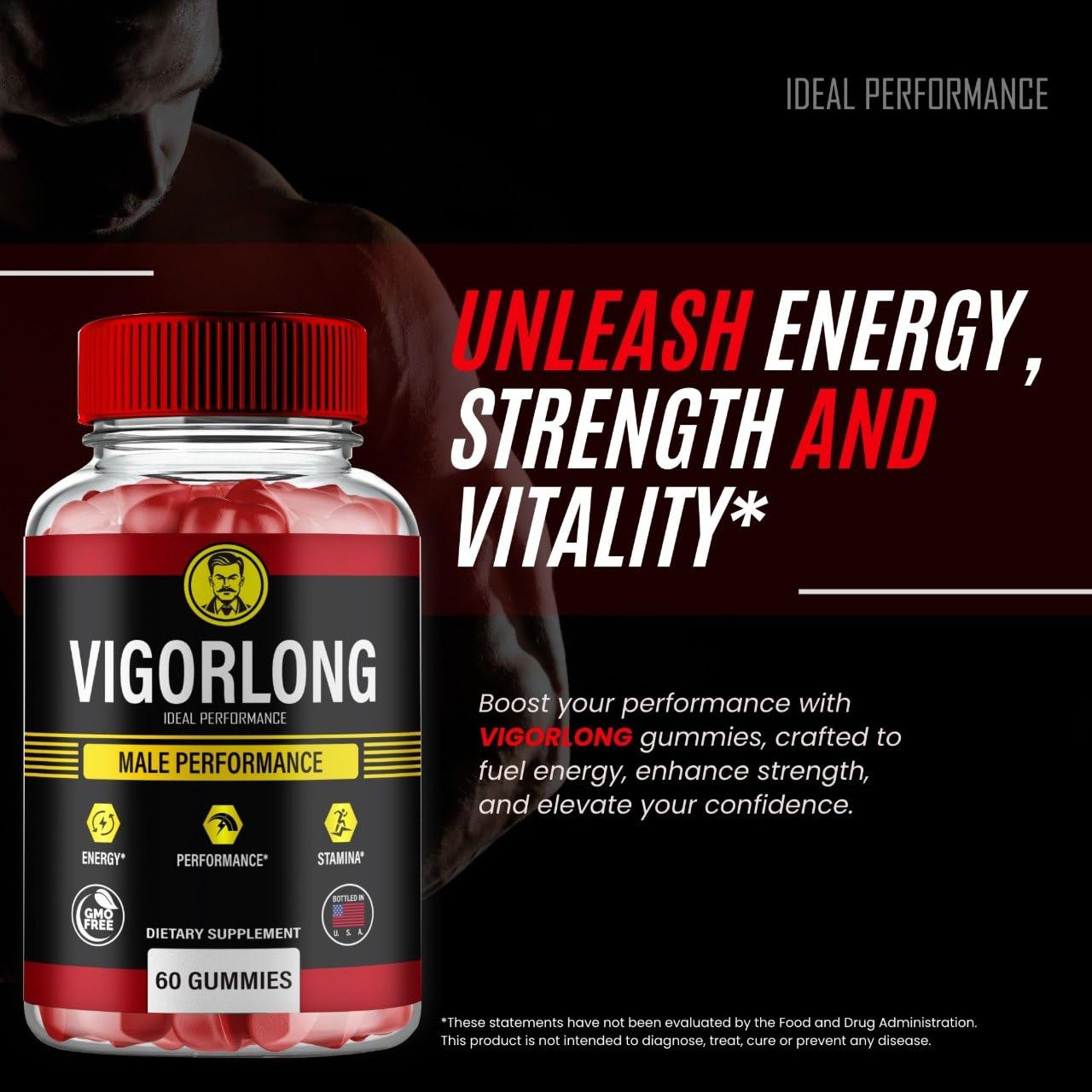 IDEAL PERFORMANCE VigorLong Gummies, 120-count