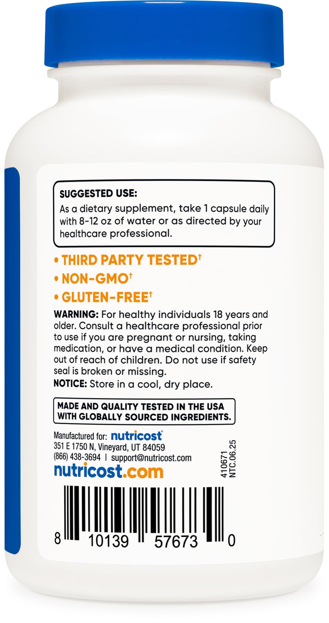 Nutricost He Shou Wu Root Supplement Capsules, 240 Count