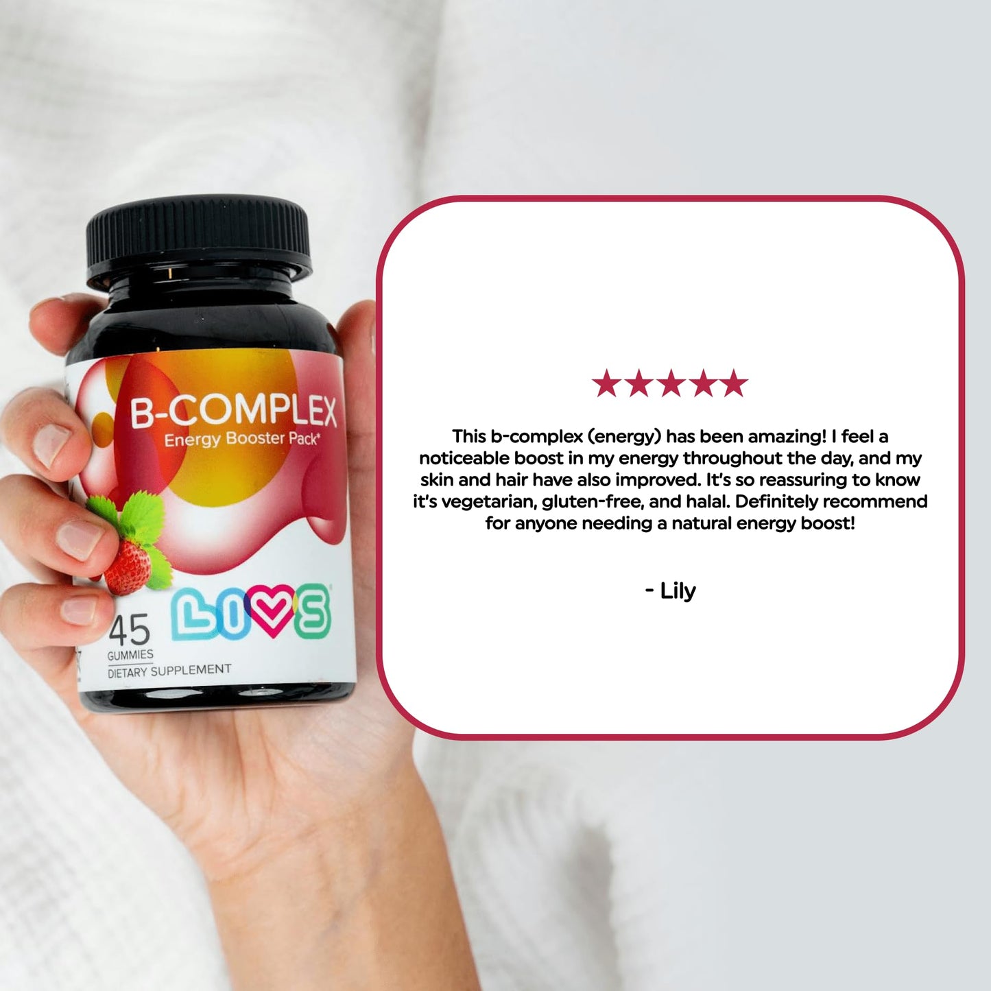 LIVS Probiotic Gummies for Women and Men – 5 Billion CFUs Bacillus Coagulans for Digestive Gut Health, Mood Support & Immune Boost, Strawberry Flavor, 44 Count