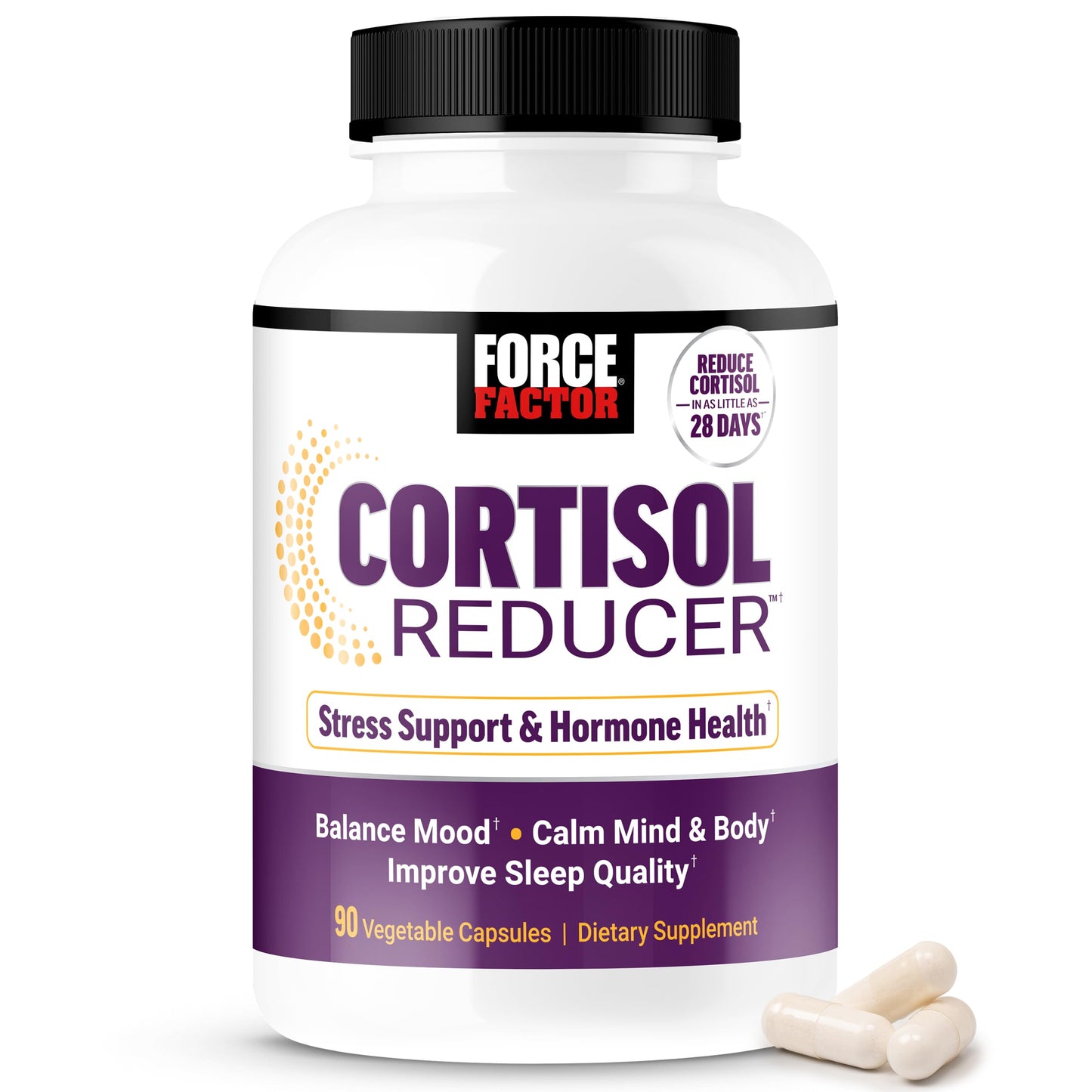 Force Factor Cortisol Reducer for Women with Ashwagandha Capsules 90 Count